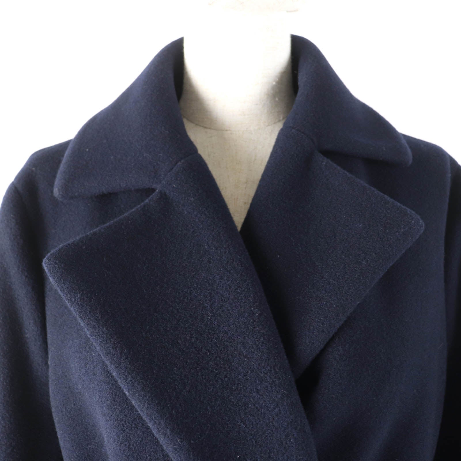 45R 45rpm Women's Wool Nylon Long Gown Coat - Elegant Winter Outerwear for Formal Occasions & Evening Events