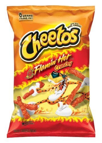 Flamin' Hot Cheetos Crunchy Cheese Snacks - 9.75oz Bags (Pack of 8) | Spicy Party Snacks for Game Nights, Movie Time & Office Breaks