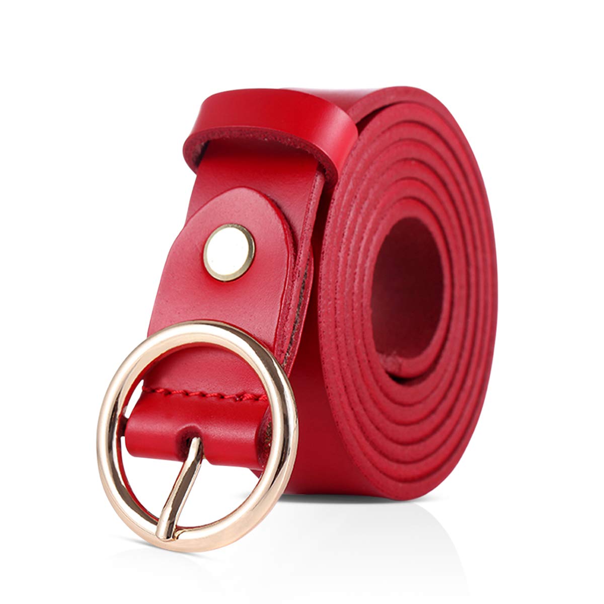 Elegant Women's Leather Belt for Jeans & Casual Wear - DORRISO Genuine Leather Waist Belt for Ladies | Perfect for Office, Date Night & Everyday Outfits