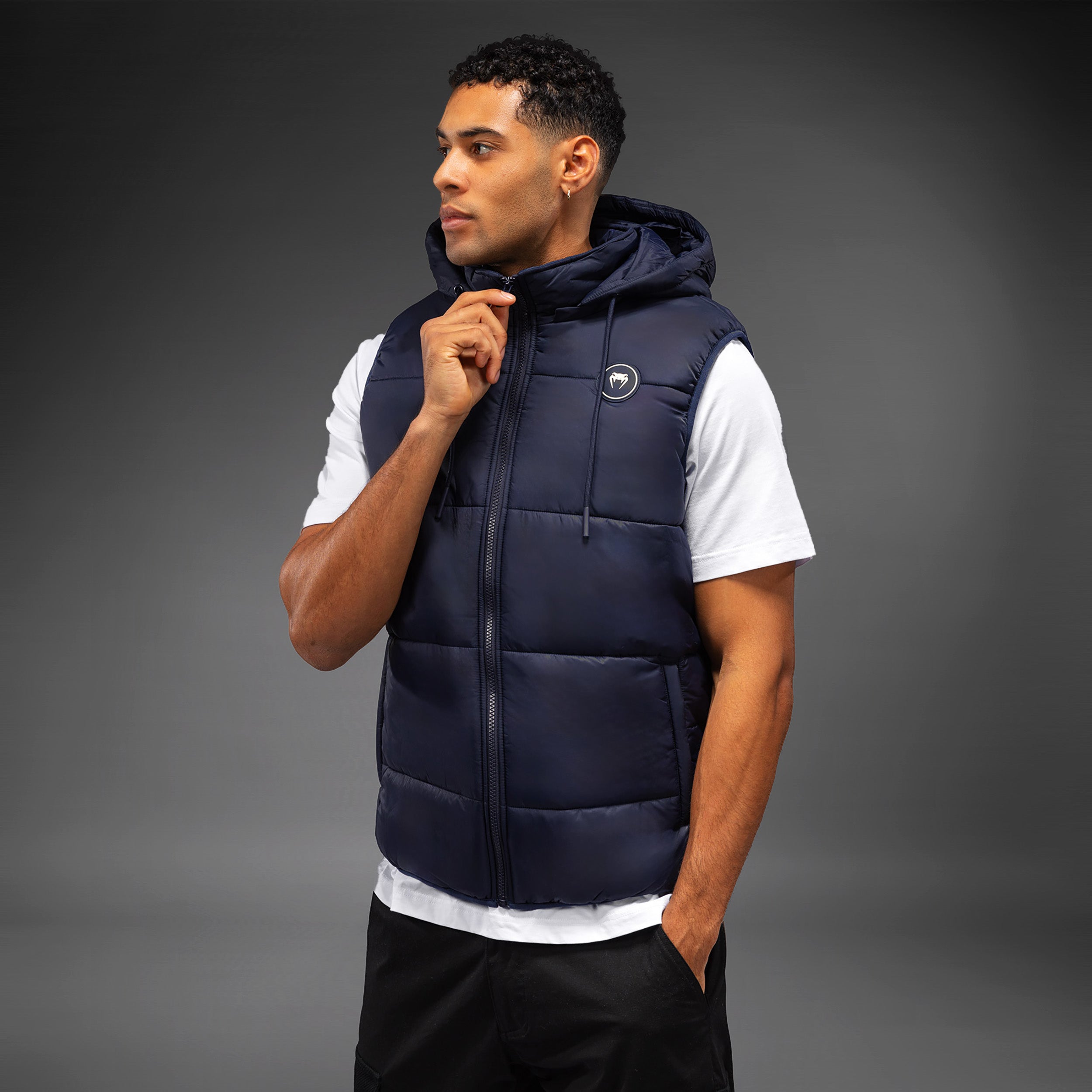 Venum Urban Guard Down Vest for Men - Lightweight Winter Jacket, Night Blue - Perfect for Outdoor Activities, Travel & Casual Wear