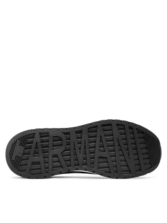 Armani Exchange Black Sneakers for Men | Stylish & Comfortable Casual Shoes | Perfect for Walking, Running & Everyday Wear
