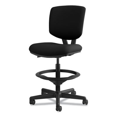 HON Volt Series Adjustable Task Stool with Steel Foot Ring - Ergonomic Office Chair for Home & Work - Perfect for Standing Desks, Workstations & Home Offices