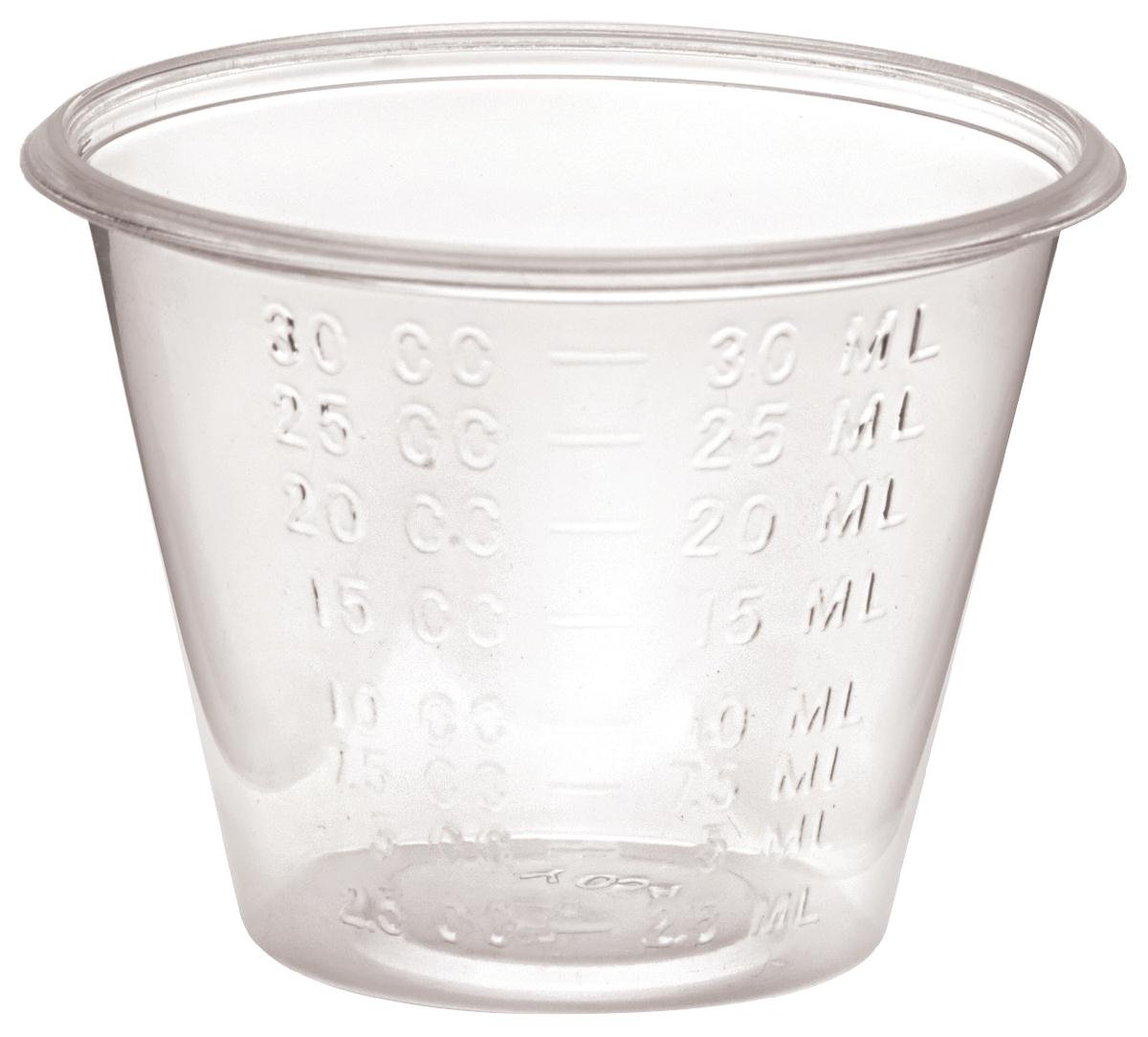 Medline DYND90000 1oz Plastic Medicine Cups - Non-Sterile, Graduated (5000 Count) - Perfect for Hospitals, Pharmacies & Home Medication Measurement