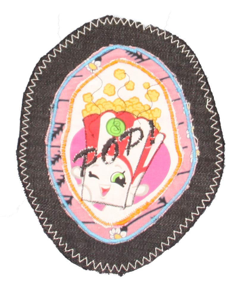 Popcorn Iron On Patch - Fun & Unique Applique for DIY Clothing & Accessories - Perfect for Jackets, Bags, Hats & Costume Design - Fast Shipping Today