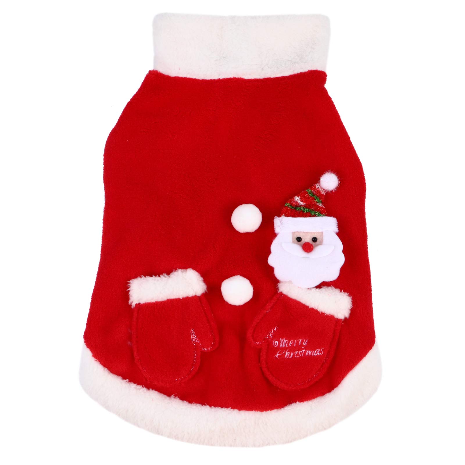 ULTECHNOVO Dog Christmas Costume - Warm Snowman Outfit for Pets Holiday Fun