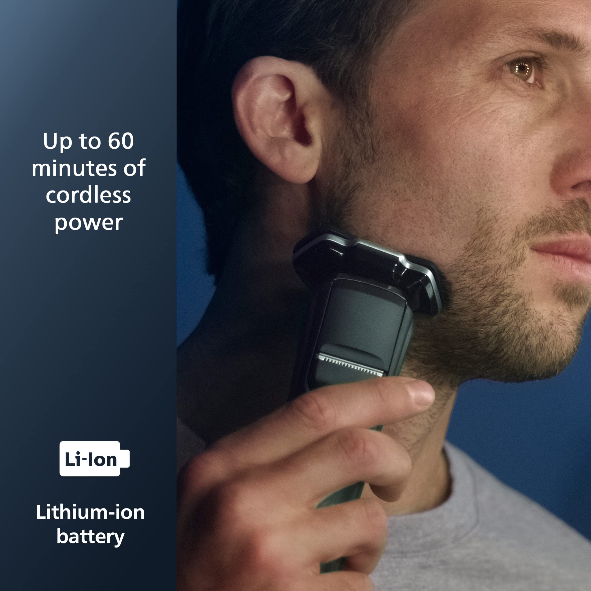 Philips Norelco 7800 S7885/85 Electric Shaver with 2-Pack Quick Clean Pod Cartridges CC12/52 - Wet & Dry Cordless Men's Razor for Travel, Home & Office Use
