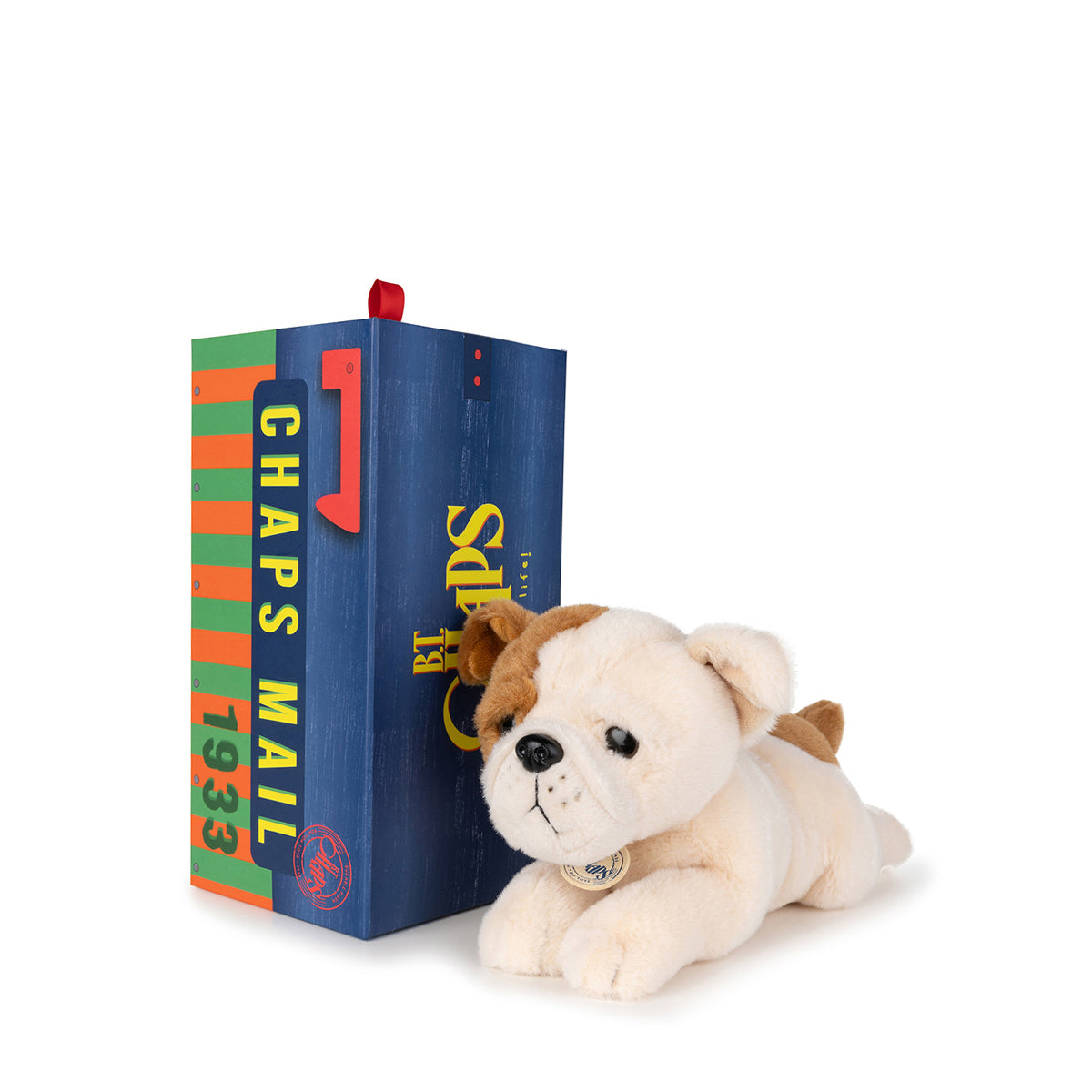 B.T. Chaps Bertha The American Bulldog Plush Toy in Gift Box - 20cm (8 inch) Stuffed Animal for Dog Lovers, Kids Room Decor & Collectible Gift