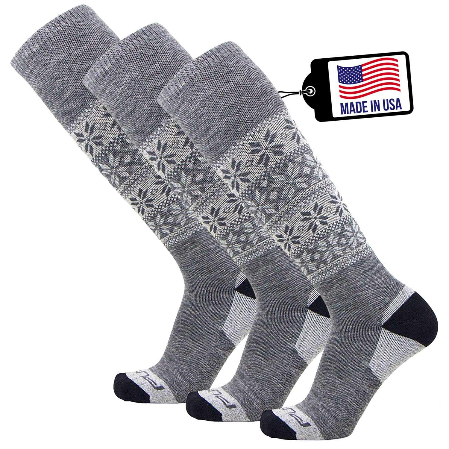 Premium Alpaca Wool Ski Socks for Men & Women - Ultra Warm Thermal Socks for Skiing, Snowboarding & Winter Sports - Perfect for Cold Weather Hiking & Outdoor Activities