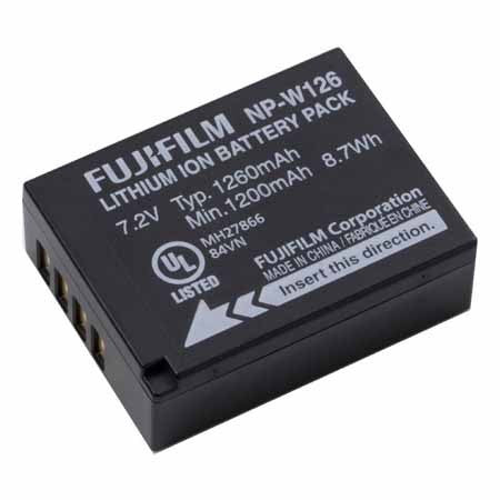 Original Fujifilm NP-W126 Replacement Battery for X-T4/X-T3/X-Pro3/X100V Cameras - High Capacity Li-ion Power Pack for Travel & Outdoor Photography