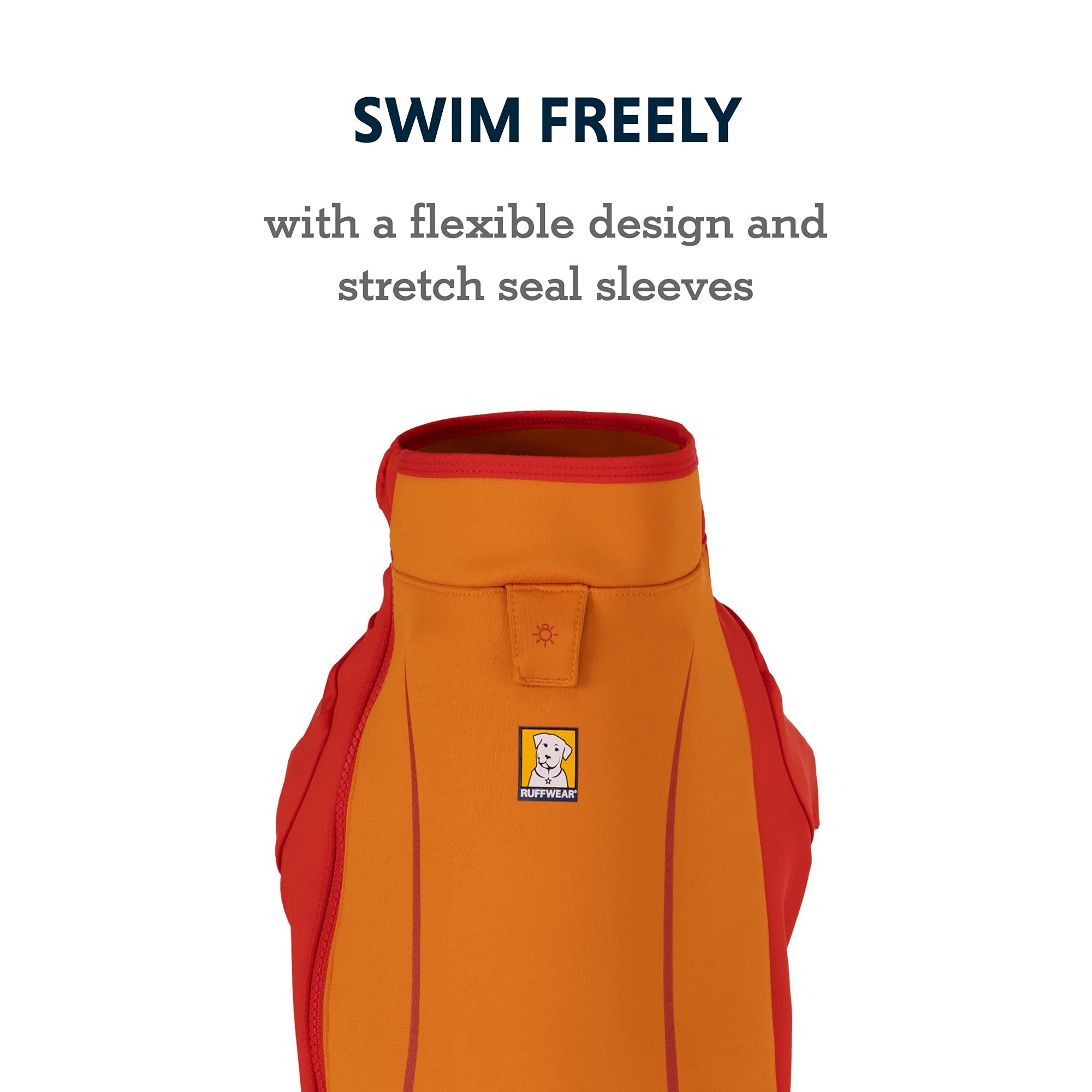 Ruffwear Undercoat Water Dog Jacket - Insulated Amphibious Gear for Cold Water Swimming - Campfire Orange Small - Perfect for Winter Adventures & Water Activities