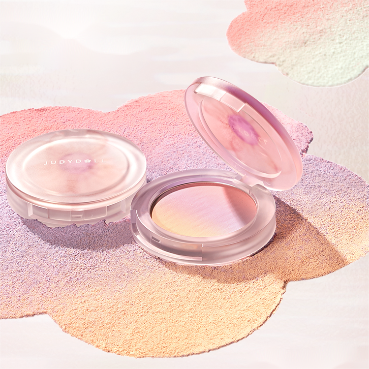 Judydoll Orange Blossom Gradient Blush Palette - 4 Color Buildable Cheek Makeup for Natural Flush | Perfect for Everyday Wear & Special Occasions