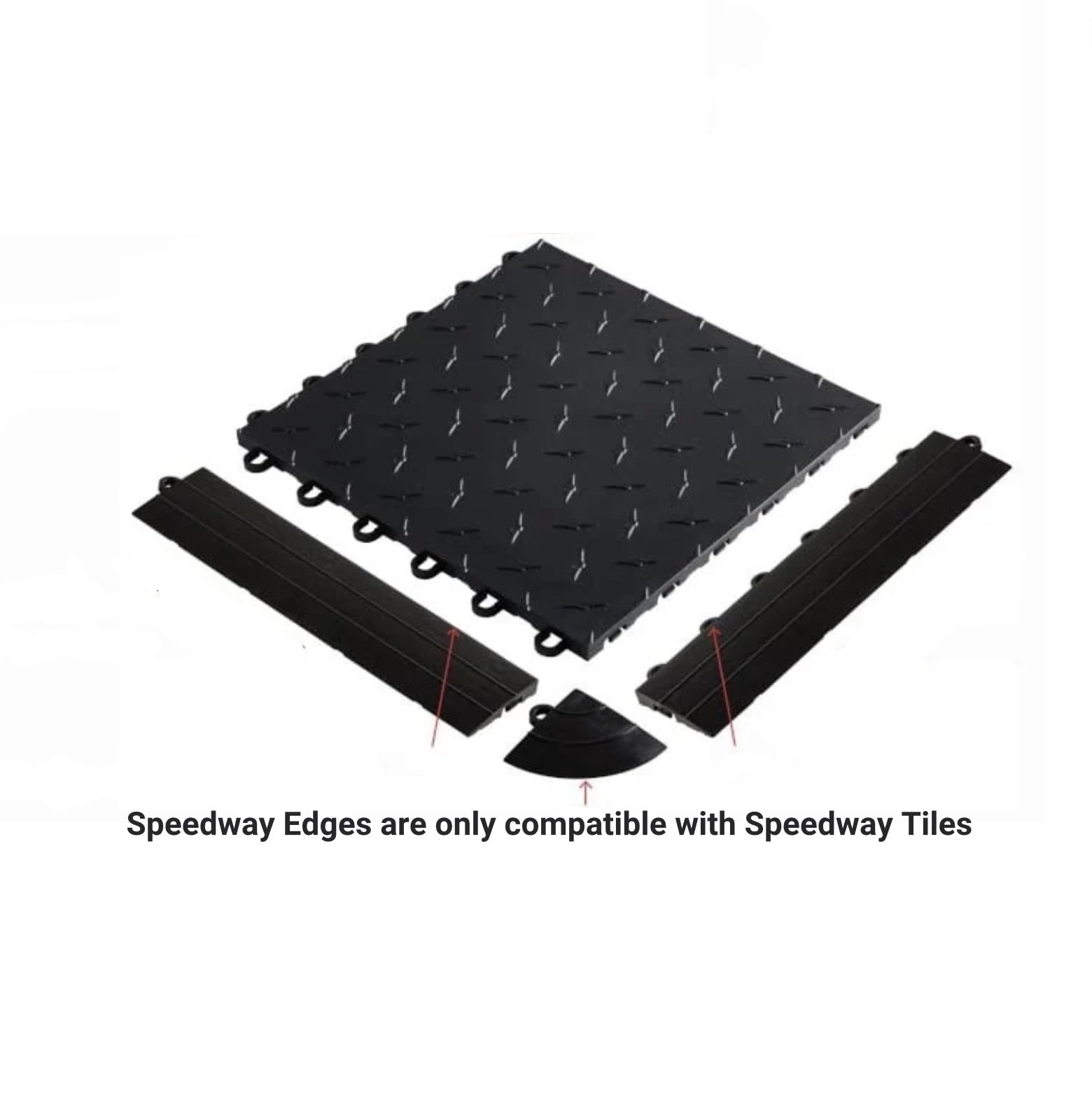 Speedway Garage Floor Diamond Tile - 12