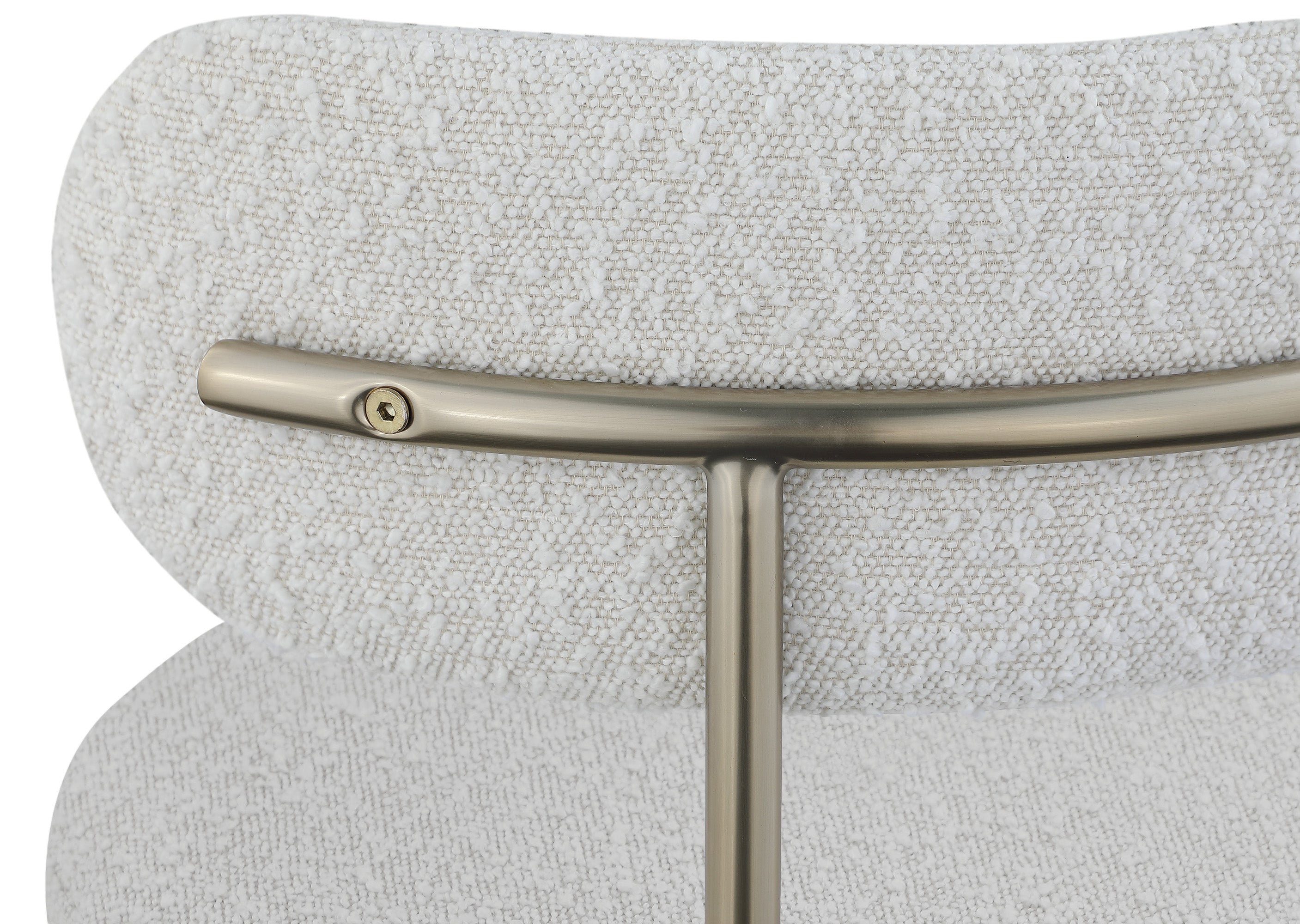 Luxury Boucle Fabric Dining Chair - Modern Upholstered Accent Chair for Kitchen, Dining Room & Office - Soft & Comfortable Mid Century Design - Perfect for Home Decor & Entertaining