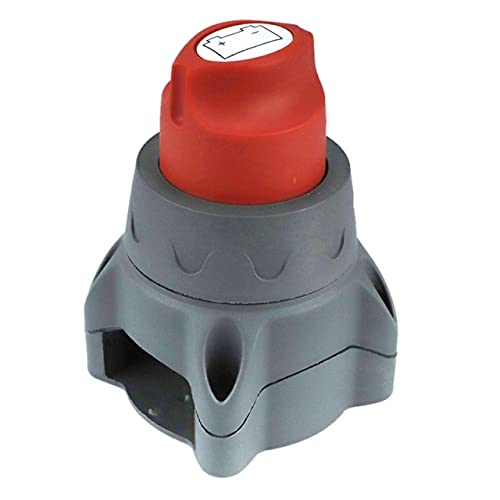 700RV Heavy Duty Battery Isolator Disconnect Switch - Universal Fit for Cars, Trucks, Tractors, RVs & Racing Vehicles (Black Red) - Prevent Battery Drain & Enhance Safety During Storage or Maintenance