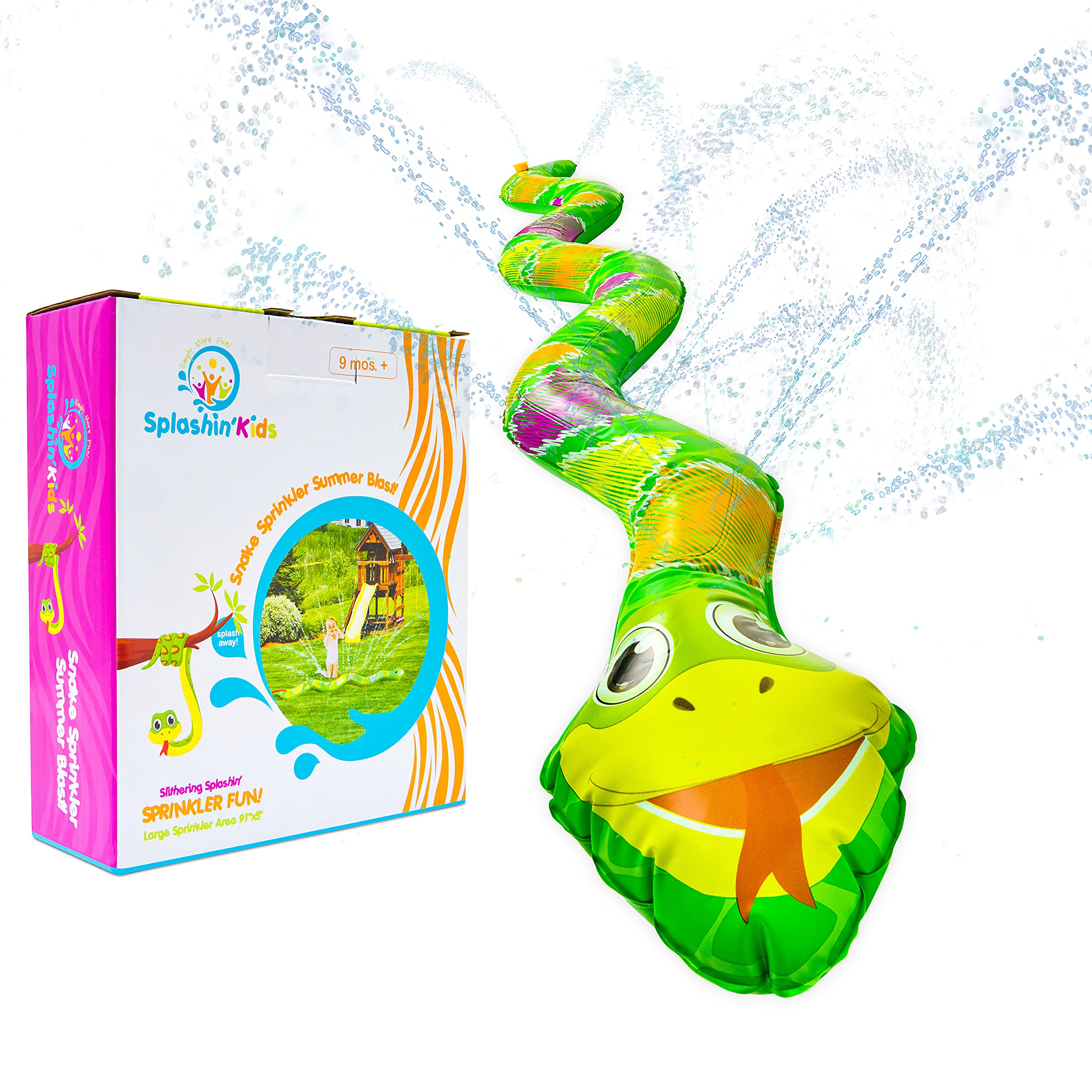 **Best Outdoor Snake Sprinkler for Kids - Summer Water Blast Toy for Toddlers, Boys & Girls - Inflatable Backyard Water Park for Fun Outdoor Play**    *(Perfect for Birthday Parties, Poolside Fun, and Summer Backyard Activities!)*