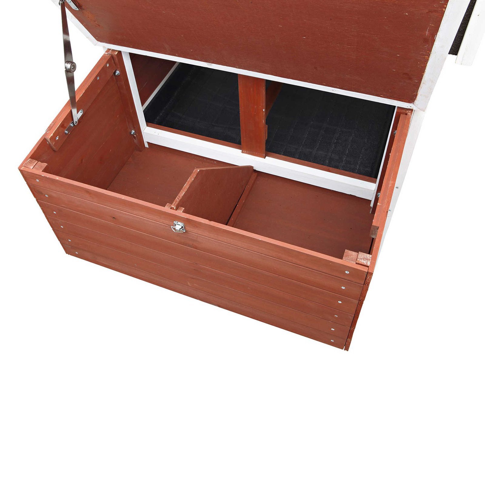 TRIXIE Natura Peak Roof Brown Chicken Coop with Outdoor Run - Durable Poultry House for Backyard Chickens, Perfect for Small Farms & Homesteading