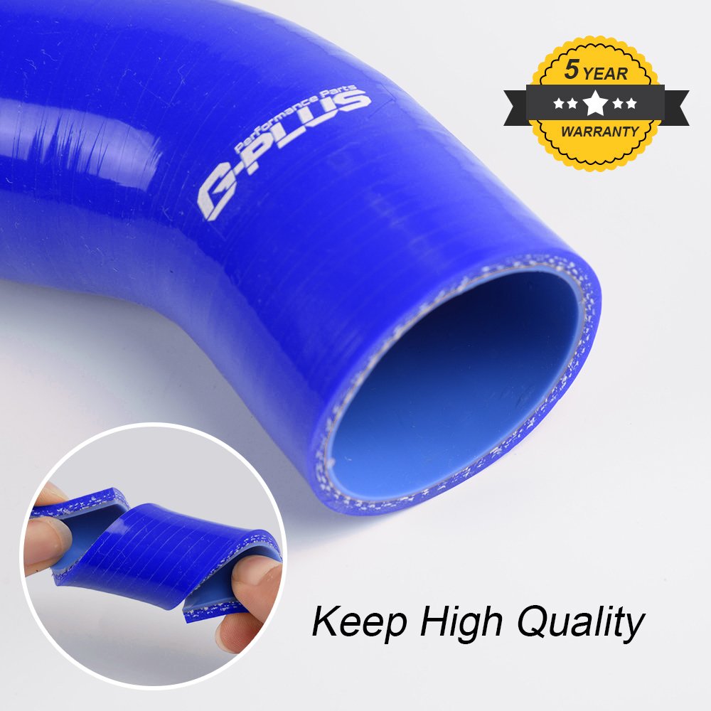 SUBARU IMPREZA WRX MK10 GRB/GH 2008-2011 Silicone Radiator Coolant Hose Kit with Clamps & Vacuum Hose Kit - Blue - Performance Upgrade for Engine Cooling System - Perfect for Racing, Daily Driving & Car Modifications