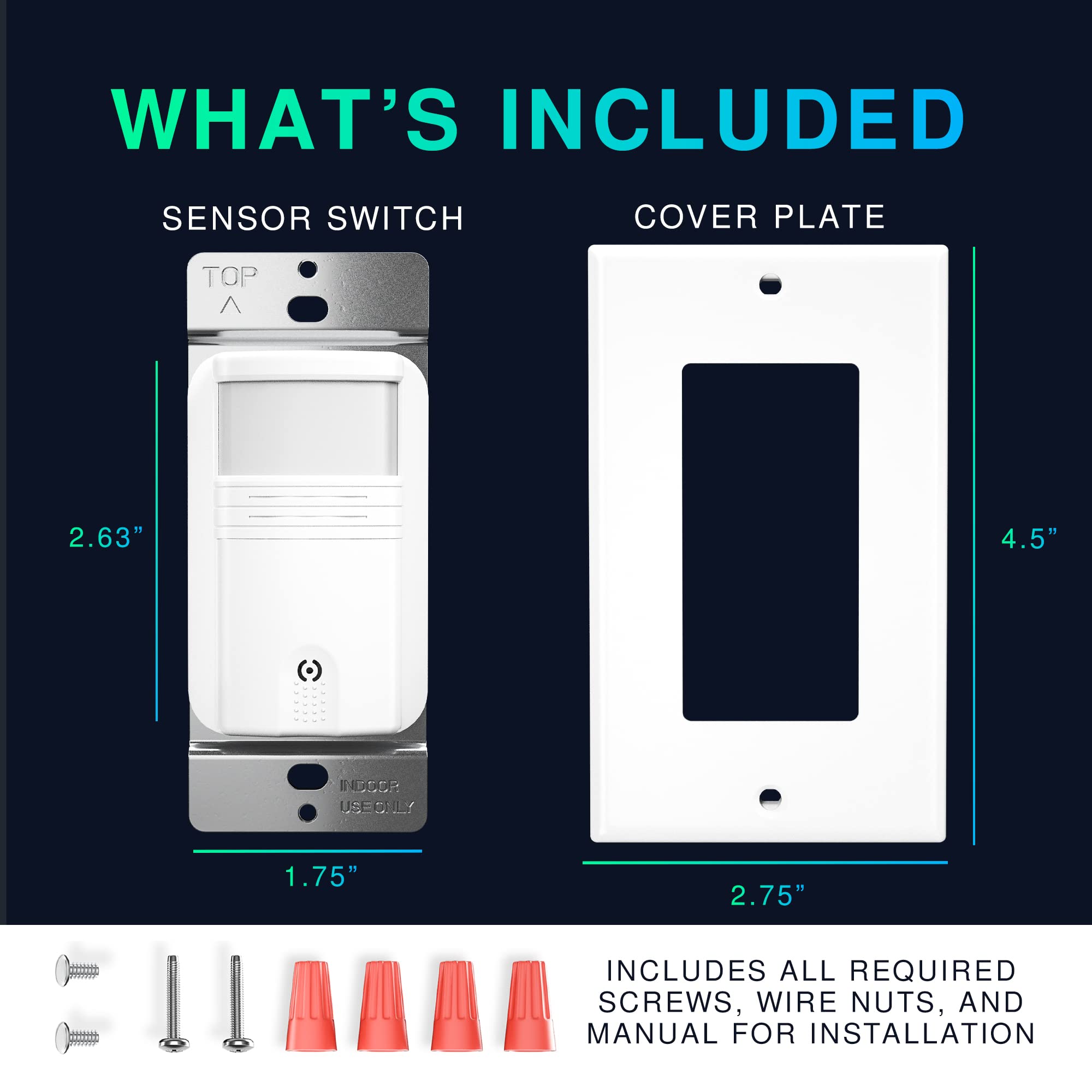 10 Pack 3-Way Motion Sensor Light Switch with Adjustable Timer - Neutral Wire Required, UL Certified White In-Wall Occupancy Sensor (Not Single Pole) - Perfect for Hallways, Closets, Staircases & Energy-Efficient Homes (Title 24 Compliant)