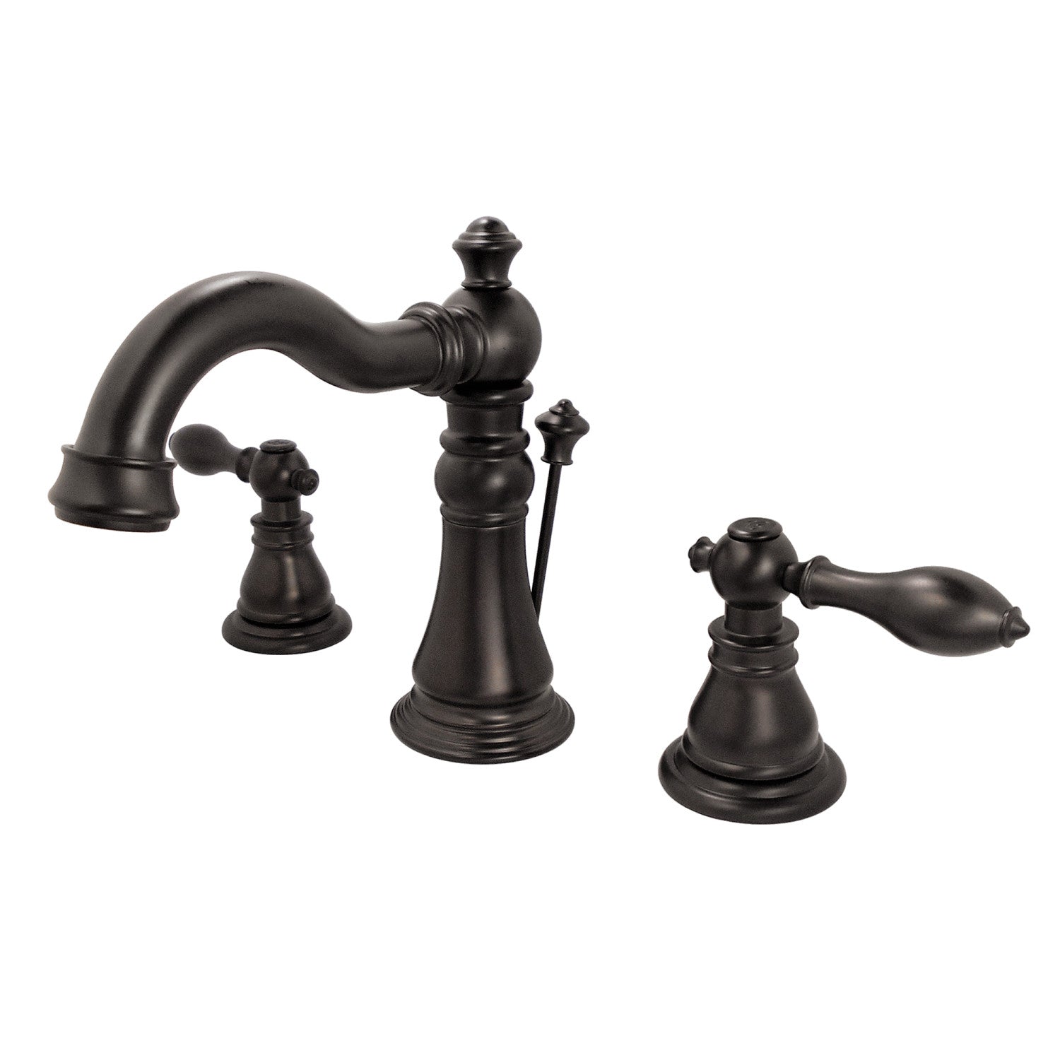 American Classic FSC1975ACL Oil Rubbed Bronze Widespread Bathroom Faucet - 3 Hole Deck Mount with 2 Handles & Pop Up Drain - Perfect for Bathroom Vanity and Powder Room Remodeling