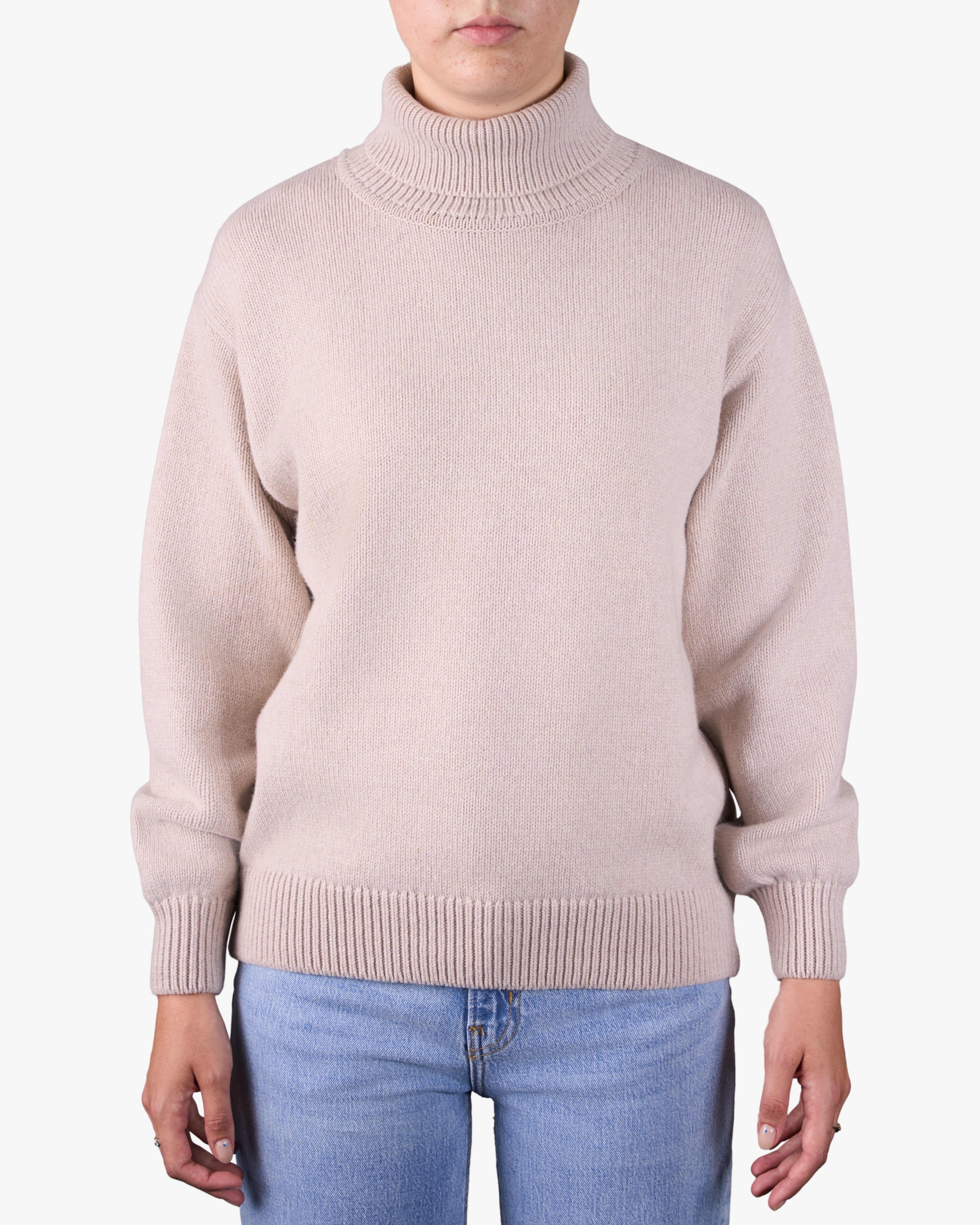 Premium Merino Wool Turtleneck Sweater for Women - Soft & Warm Coffee Brown Winter Pullover | Perfect for Office, Travel & Casual Outfits