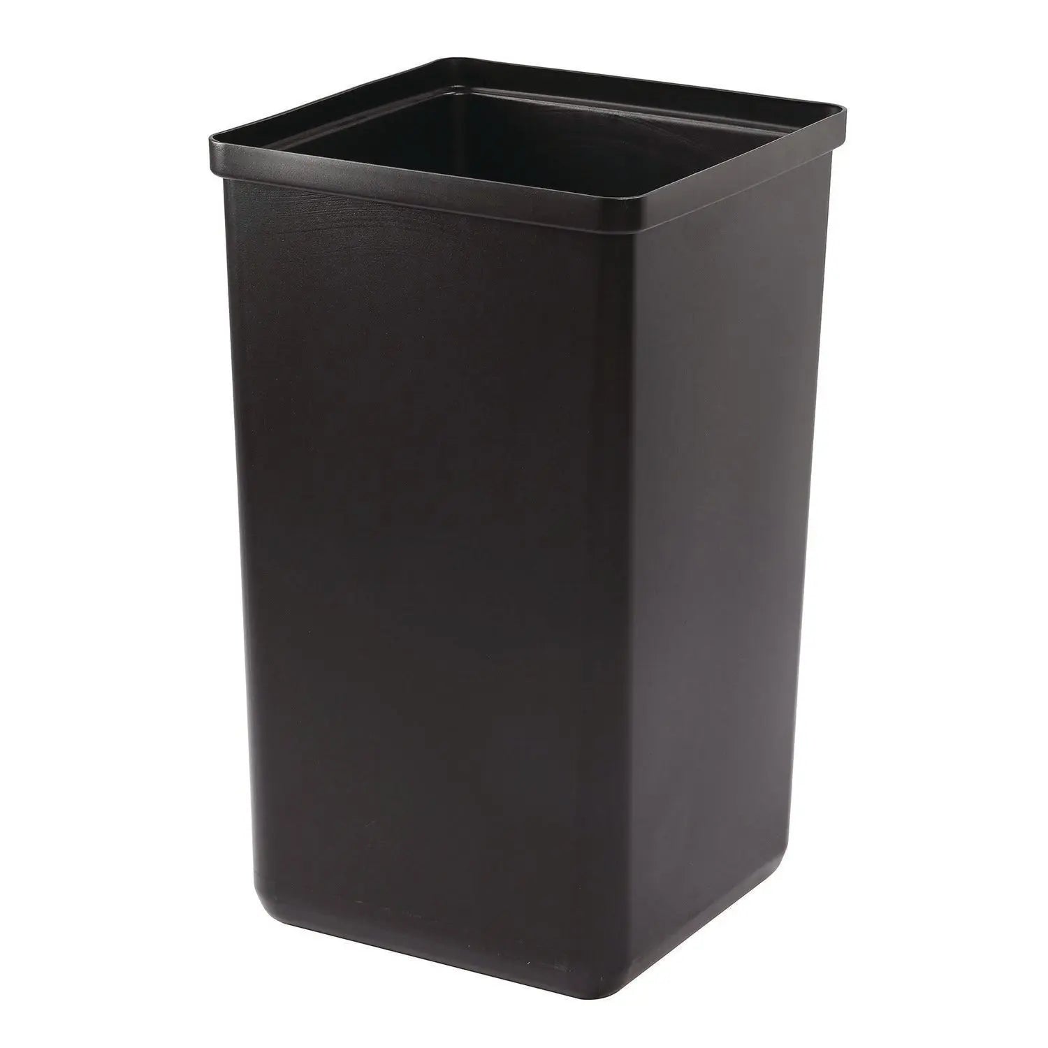 Alpine Industries 29 Gallon Steel Trash Can & Recycling Bin Set - Green Mixed Recycling Can with Lid & Black Garbage Can with Square Lid for Kitchen, Office, Garage Waste Management