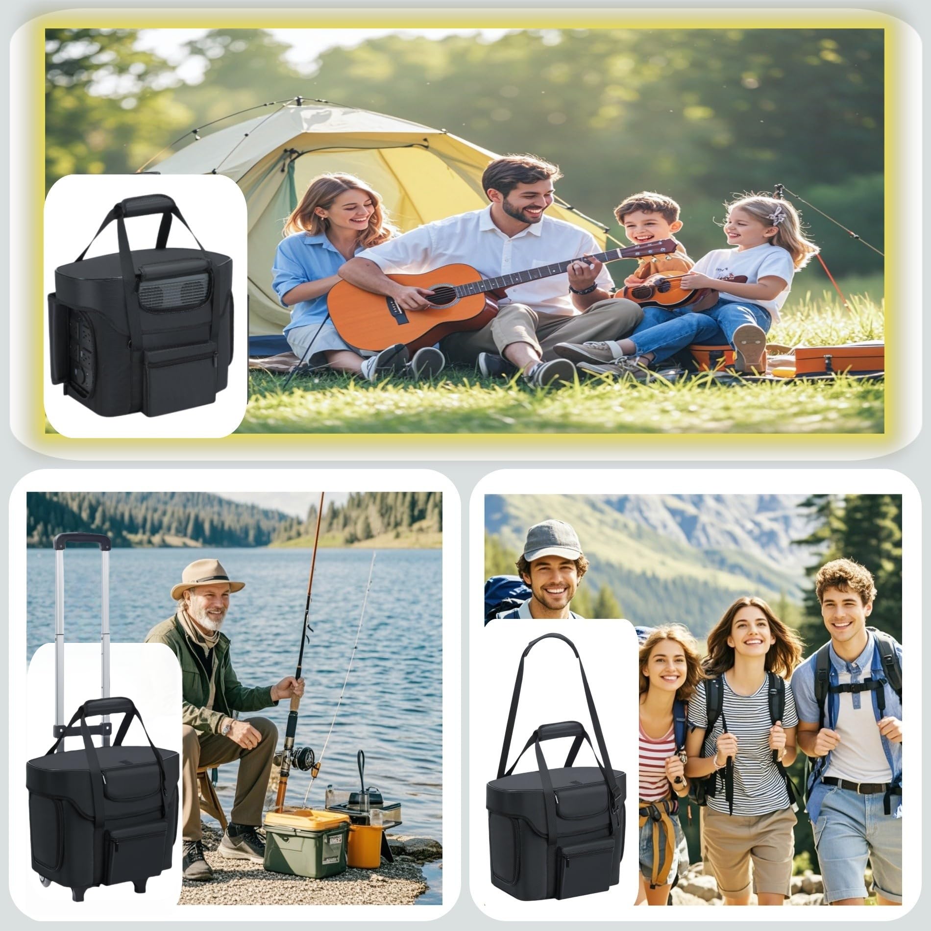ECOFLOW DELTA 2 Power Station Carrying Bag with Wheels & Pull Handle - Portable Case for Delta 2 Generator - Perfect for Camping, RV Trips & Emergency Power Backup