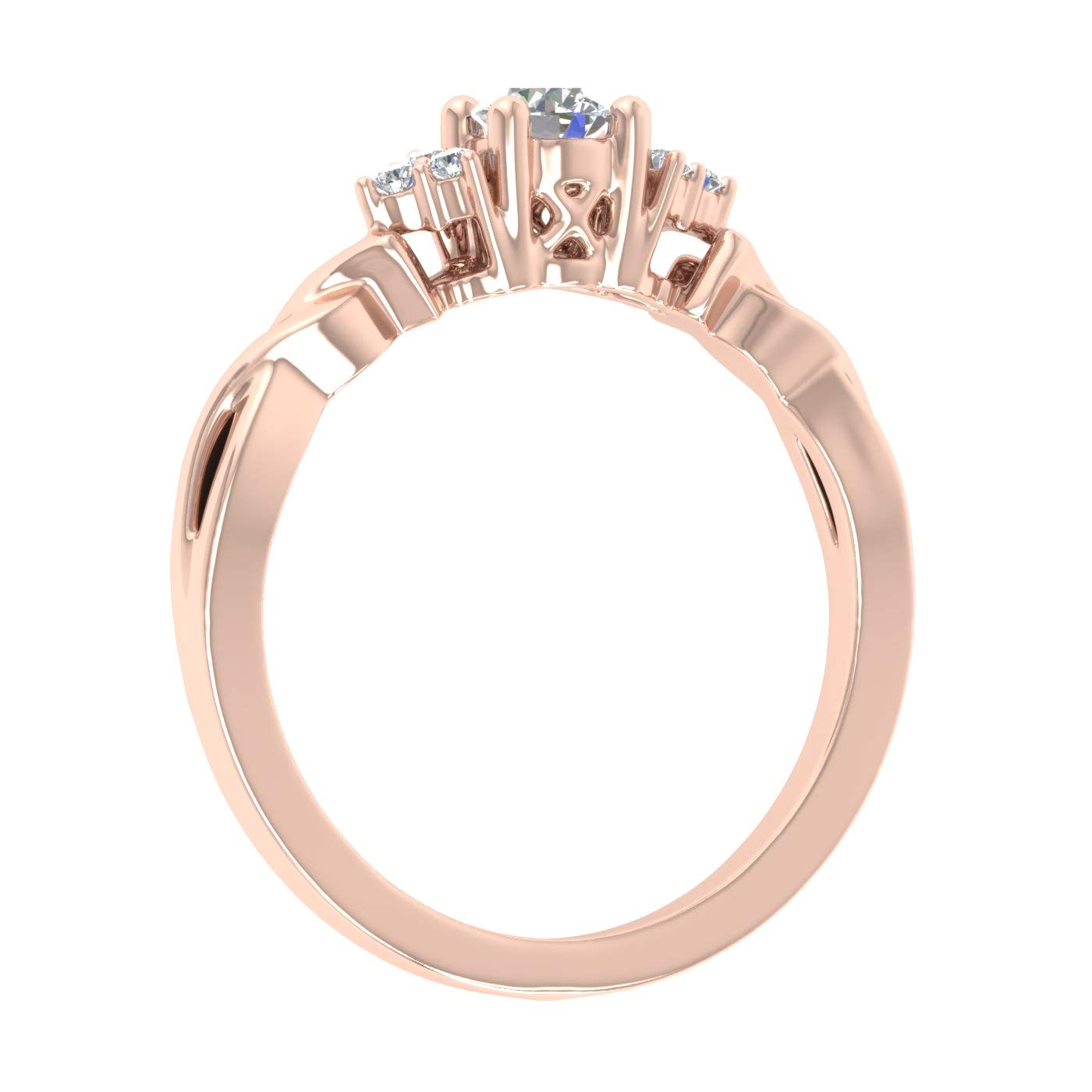 1/4 Carat Round Diamond Engagement Ring in 10K Gold - Elegant Wedding Band for Proposals & Anniversaries - Perfect for Romantic Occasions & Special Moments