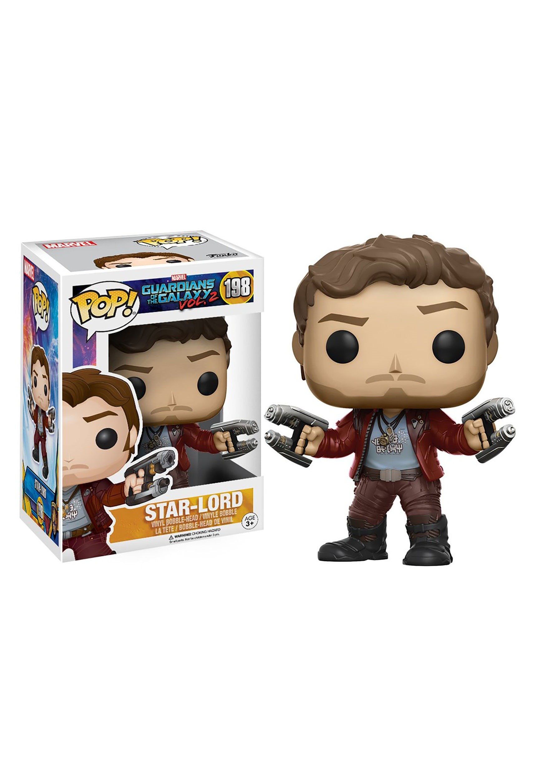 Funko POP! Star Lord Vinyl Figure - Guardians of The Galaxy Vol. 2 Collectible Toy - Perfect for Marvel Fans, Gift for Collectors & Home Office Display