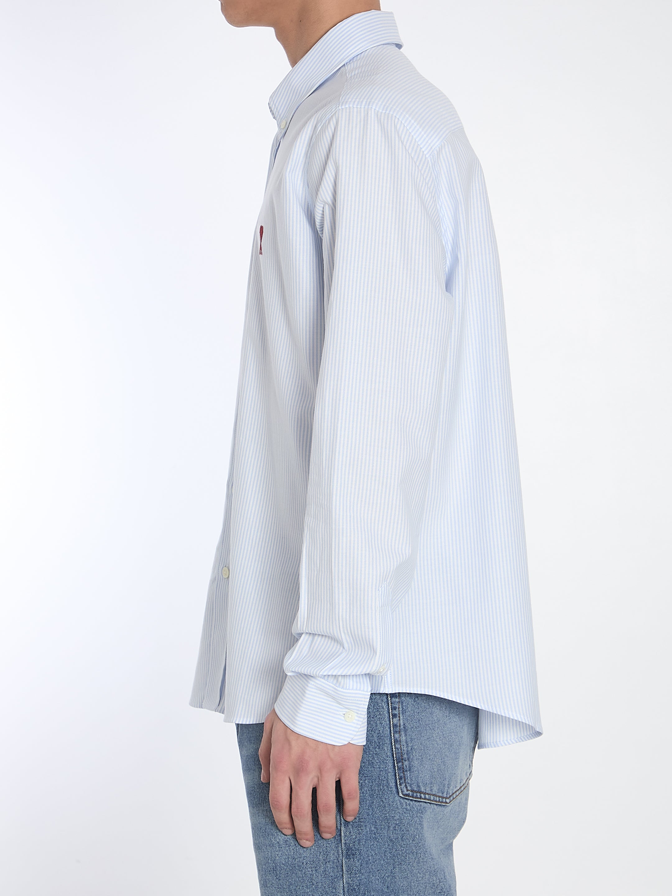 Ami Paris Ami De Coeur Shirt - Stylish French Designer Casual Button Down for Men | Perfect for Date Night, Office Wear & Weekend Outings