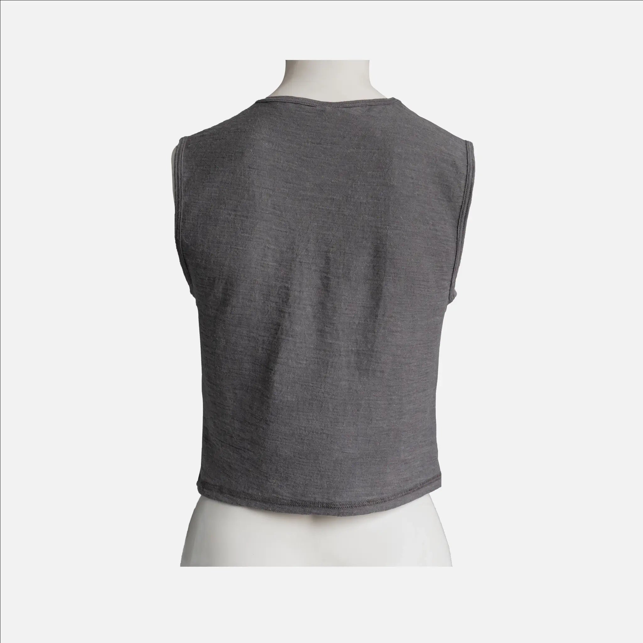 Women's Alpaca Wool Crop Tank Top - 160 Ultralight Soft & Breathable Summer Tops for Yoga, Beach & Casual Wear