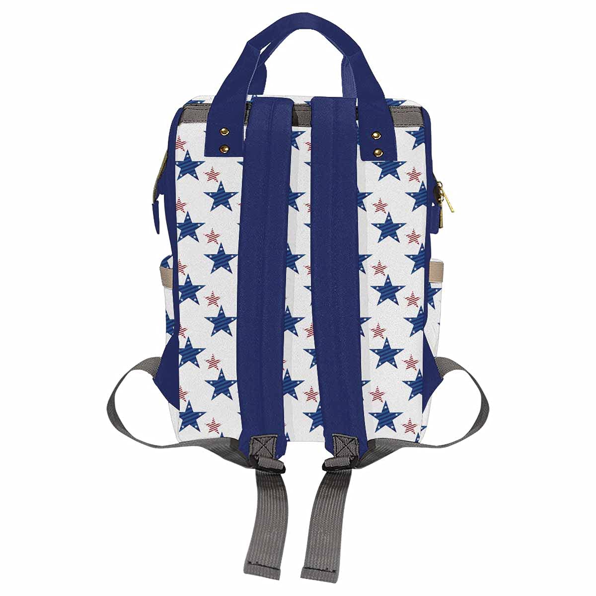 Artsadd Personalized Elephant Star Diaper Backpack - Custom Name Baby Diaper Bag for Boys & Girls, Waterproof Multifunctional Travel Daypack - Perfect Gift for New Parents, Ideal for Daycare, Outings & Family Trips