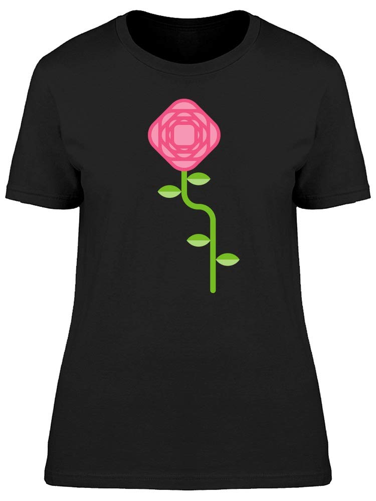 Stylish Modern Art Rose Print T-Shirt for Women - Trendy Graphic Tee for Casual Wear, Street Style & Everyday Outfits
