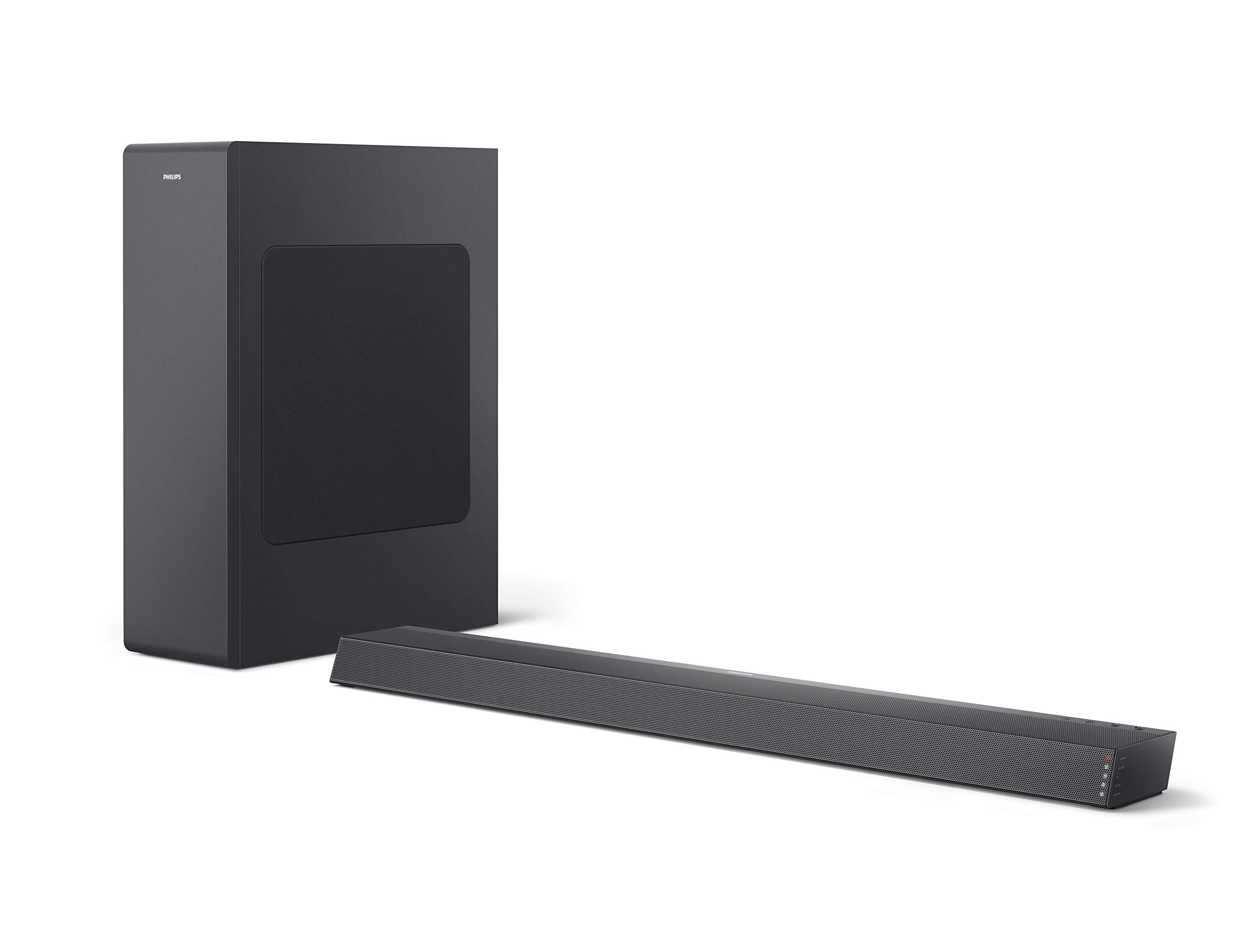Philips Audio B6305/10 2.1 Channel TV Soundbar with Wireless Subwoofer - 240W RMS, Dolby Audio, HDMI ARC, Bluetooth - Ultra-Slim Sound Bar for Home Theater & Gaming - Includes Remote & Wall Mount Bracket