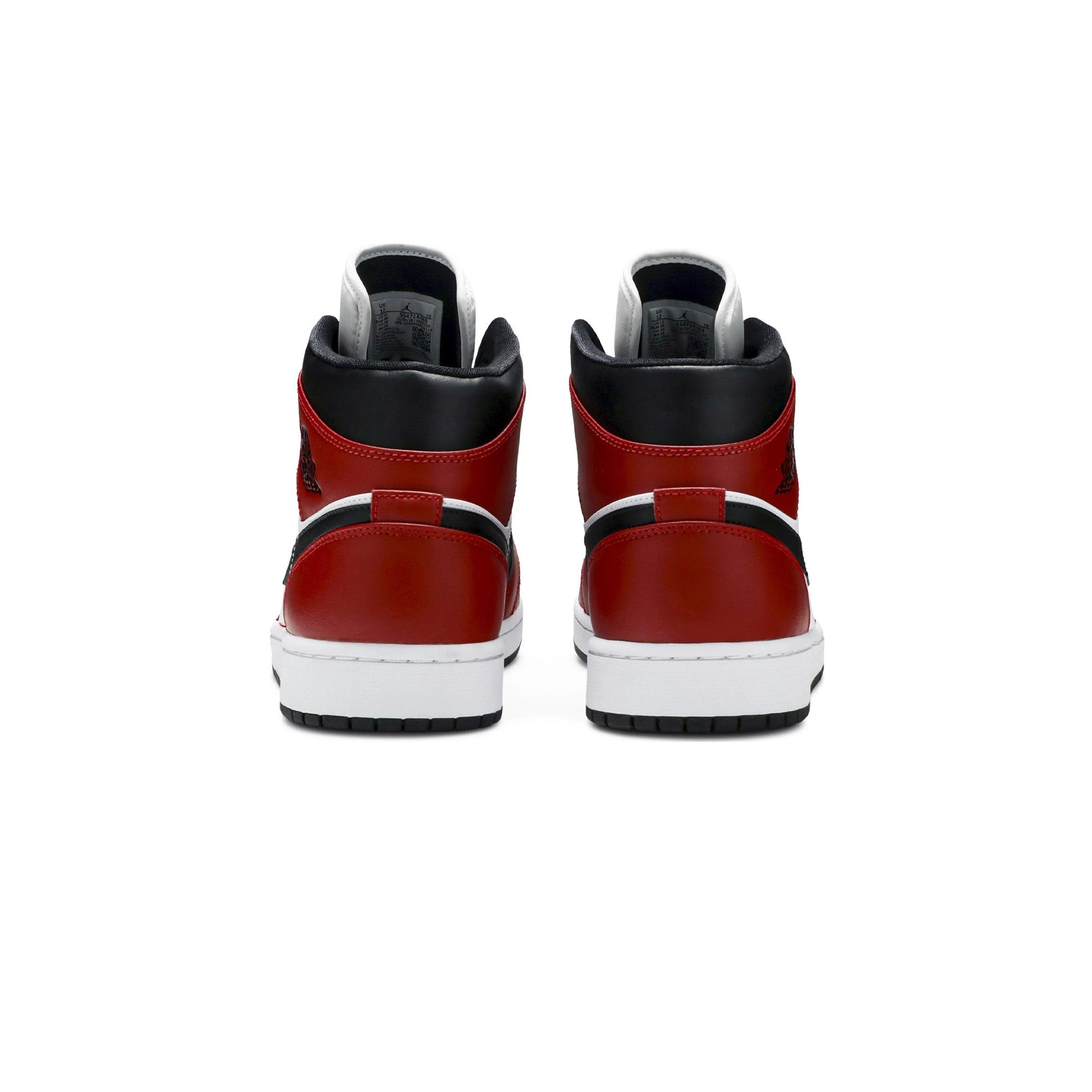 Air Jordan 1 Mid 'Chicago Black Toe' GS Sneakers (2020) - Basketball Shoes for Women & Girls - Perfect for Streetwear, Sports & Casual Fashion