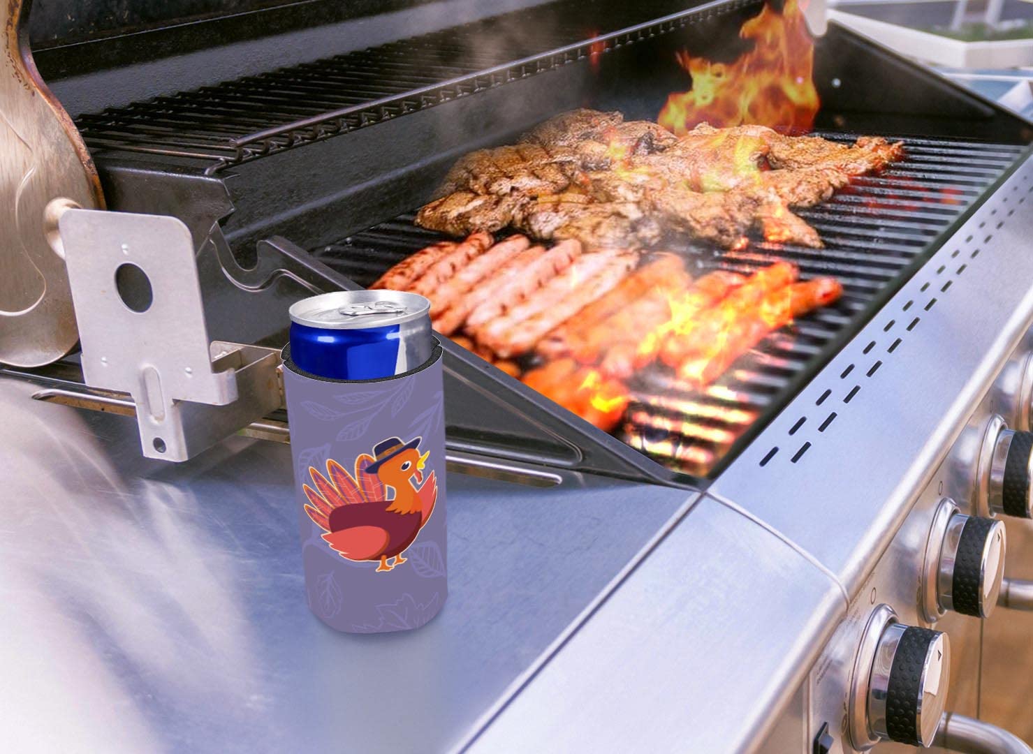 96-Pack Ultra Slim White Can Coolers for Fall Parties, Thanksgiving & Holiday Gatherings - Keep Drinks Cold at BBQs, Picnics & Outdoor Events