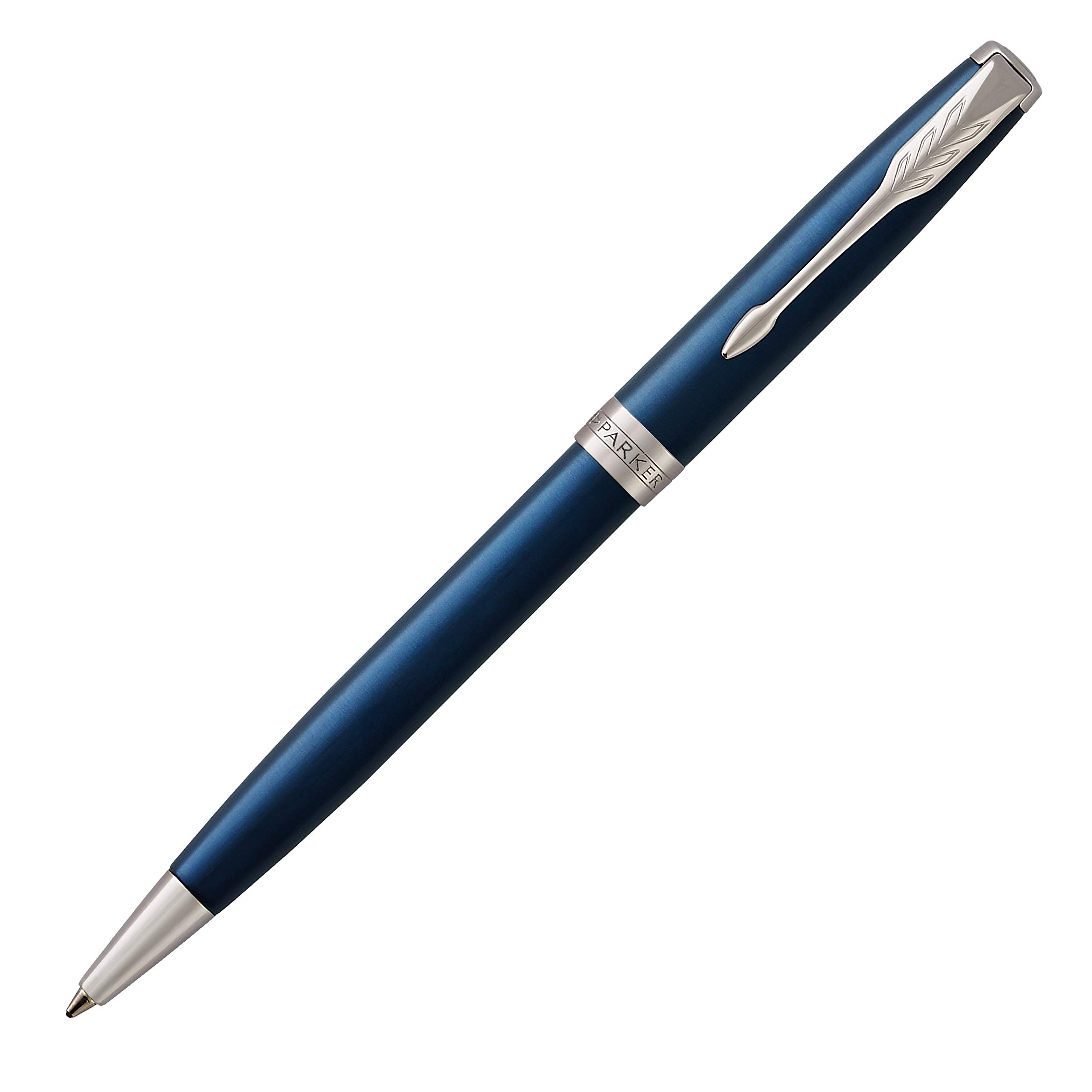 PARKER Sonnet Blue Lacquer Ballpoint Pen - Medium Point Oil-Based Ink, Elegant Gift Box | Perfect for Business Signatures, Everyday Writing & Luxury Gifting