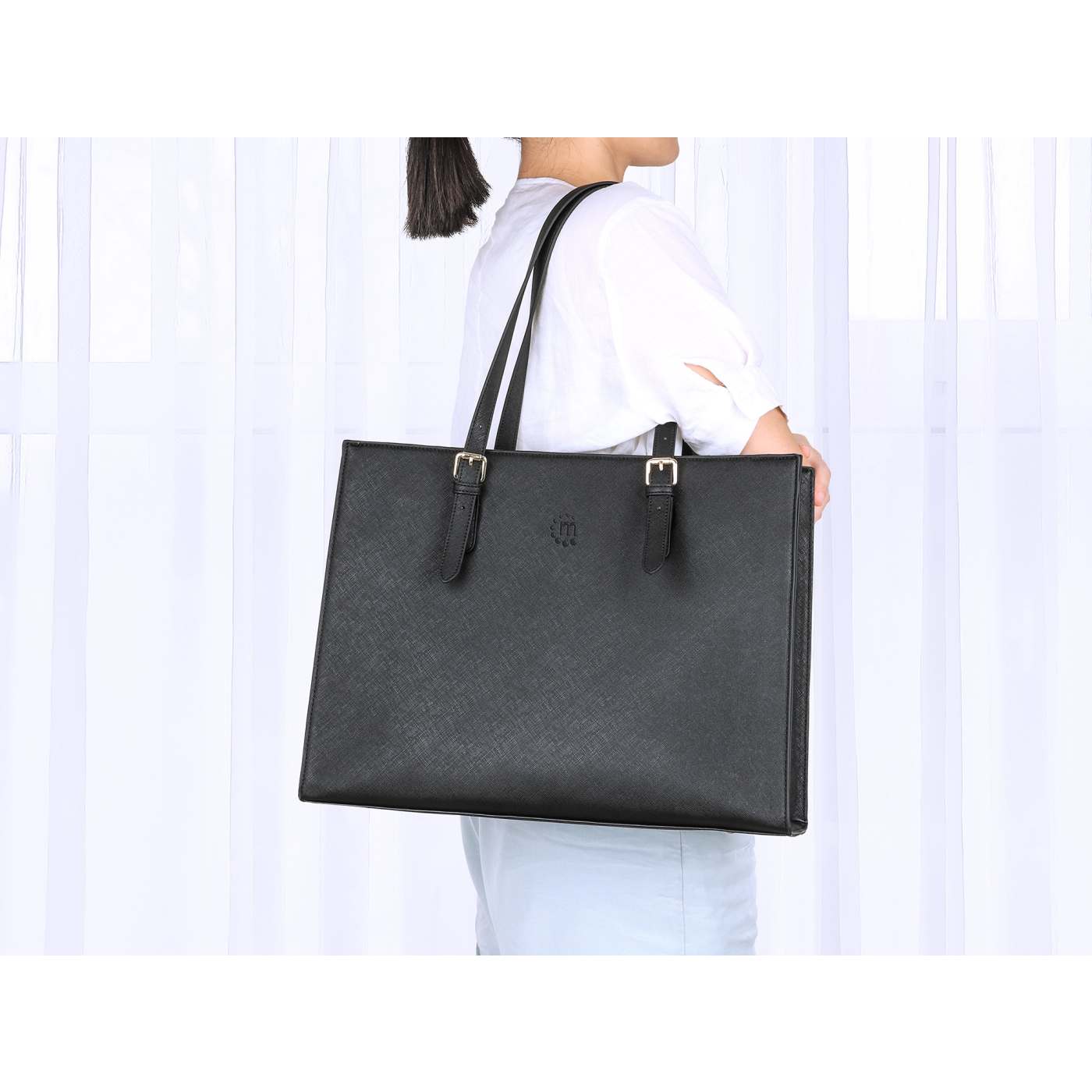 Stylish Venice Laptop Tote Bag for Women - Waterproof 15.6 Inch Laptop Sleeve with Padded Protection - Perfect for Work, Travel & Business Commute