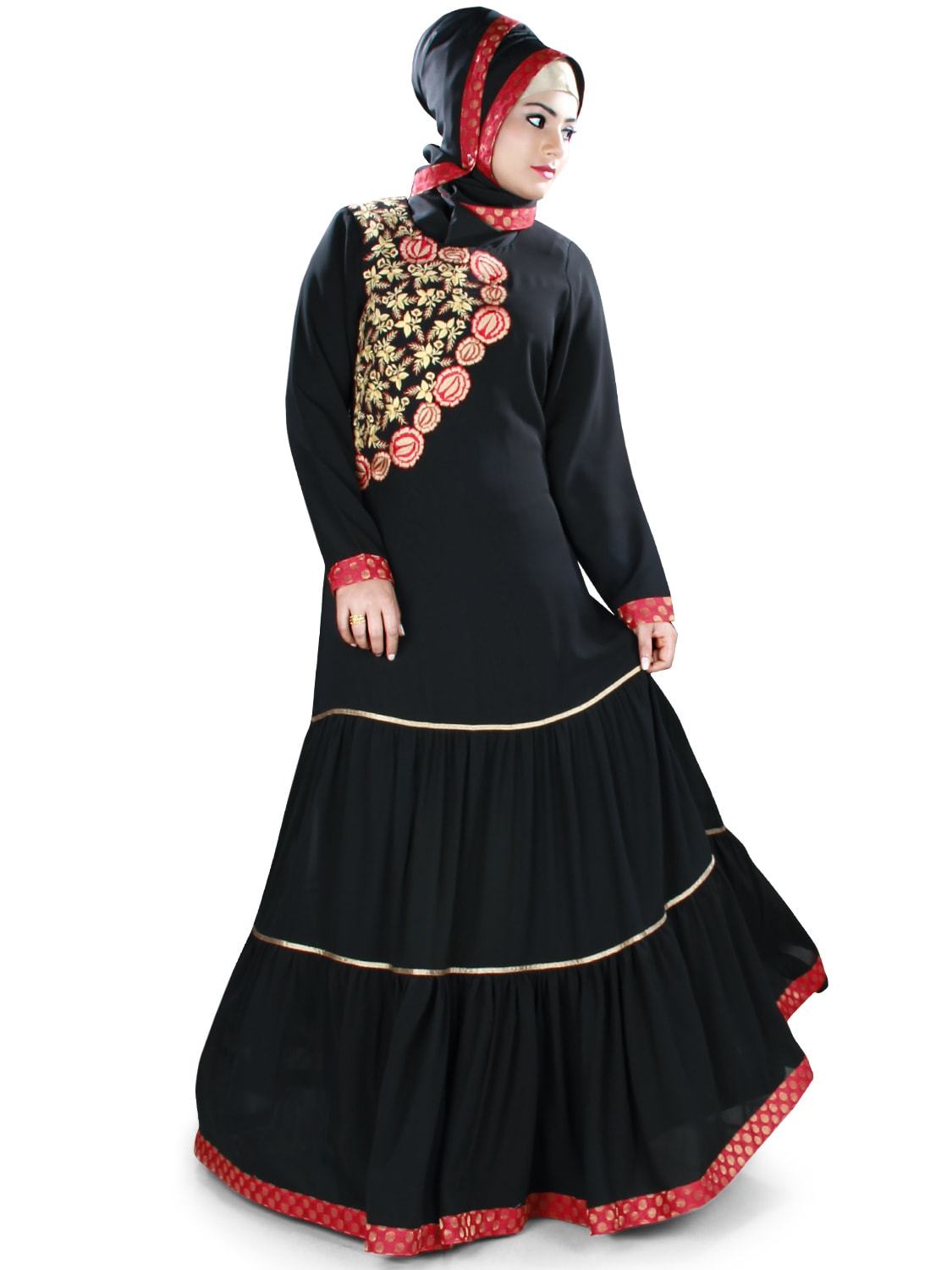 Elegant Aamilah Abaya for Women - Modest Islamic Prayer Dress - Perfect for Mosque, Eid, and Special Occasions