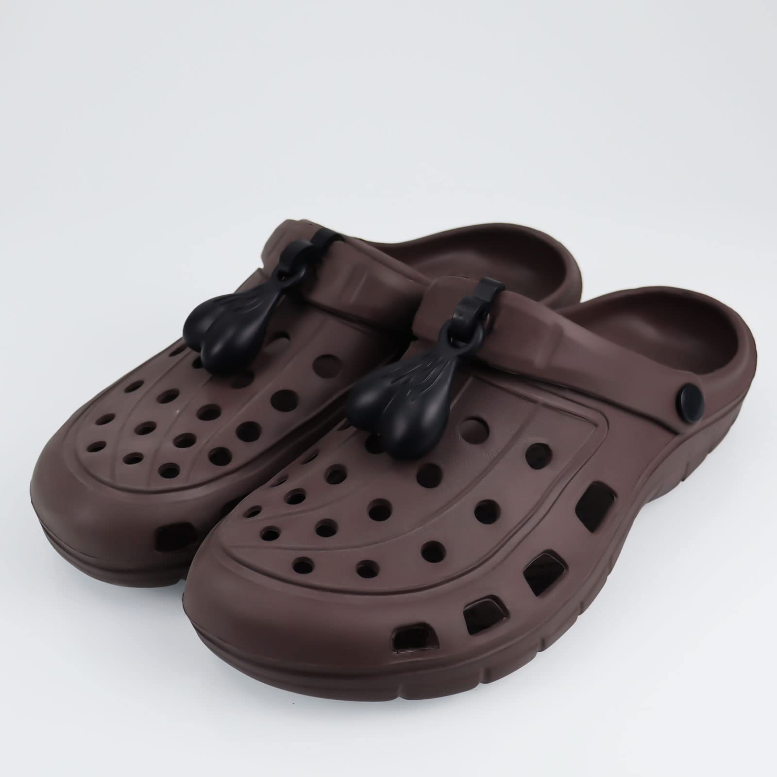 Funny Crocs Shoe Charms & Accessories - Set of 2 Black Nuts for Jibbitz Holes | Unique Shoe Decor for Men & Women | Perfect for Christmas & Birthday Gifts | Great for Casual Wear, Beach Outings & Festival Fashion