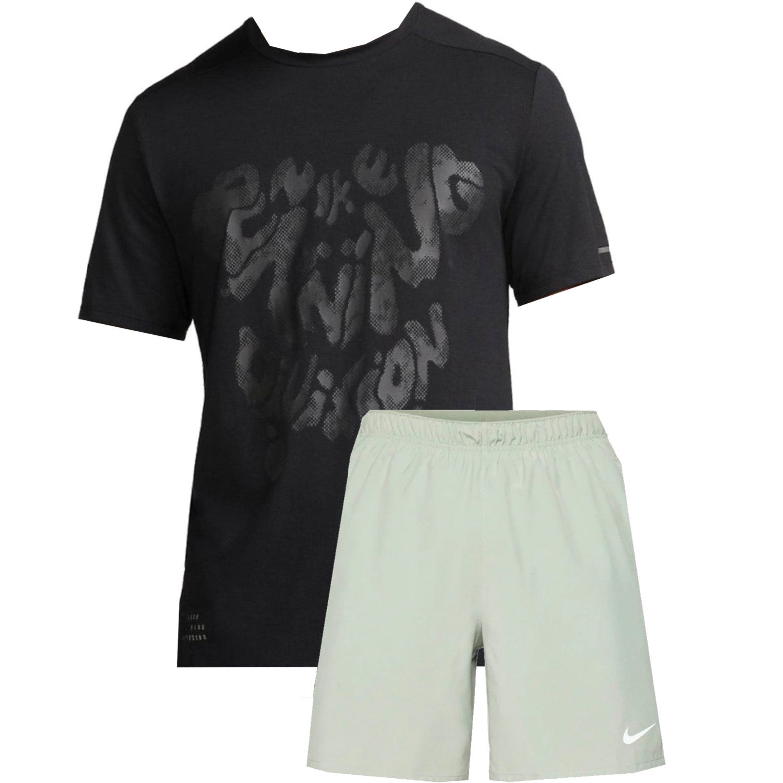 Nike Performance Flex Running Shorts & Shirt Set - Lightweight & Breathable for Men's Workout & Gym Training
