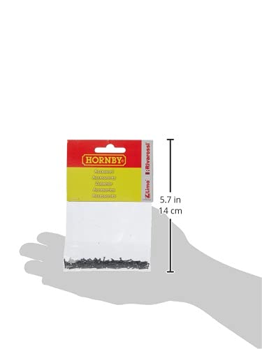 Hornby R207 Replacement Track Pins - Spare Parts & Train Accessories for OO Gauge Model Railway Sets | 1:76 Scale Fixing Pins | Coupling & Modeling Tools | Perfect for DIY Railway Repair & Layout Building