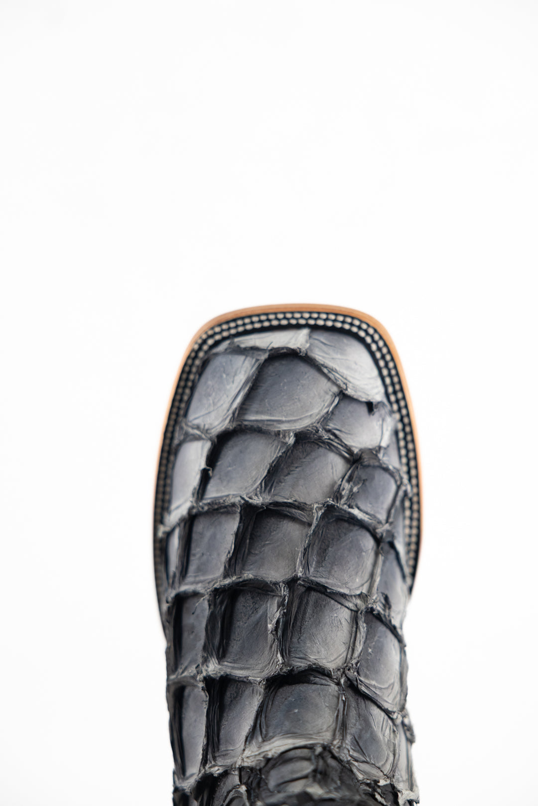 Prescott Pirarucu Exotic Leather Square Toe Cowboy Boots for Men - Western Riding, Country Dance & Outdoor Adventures