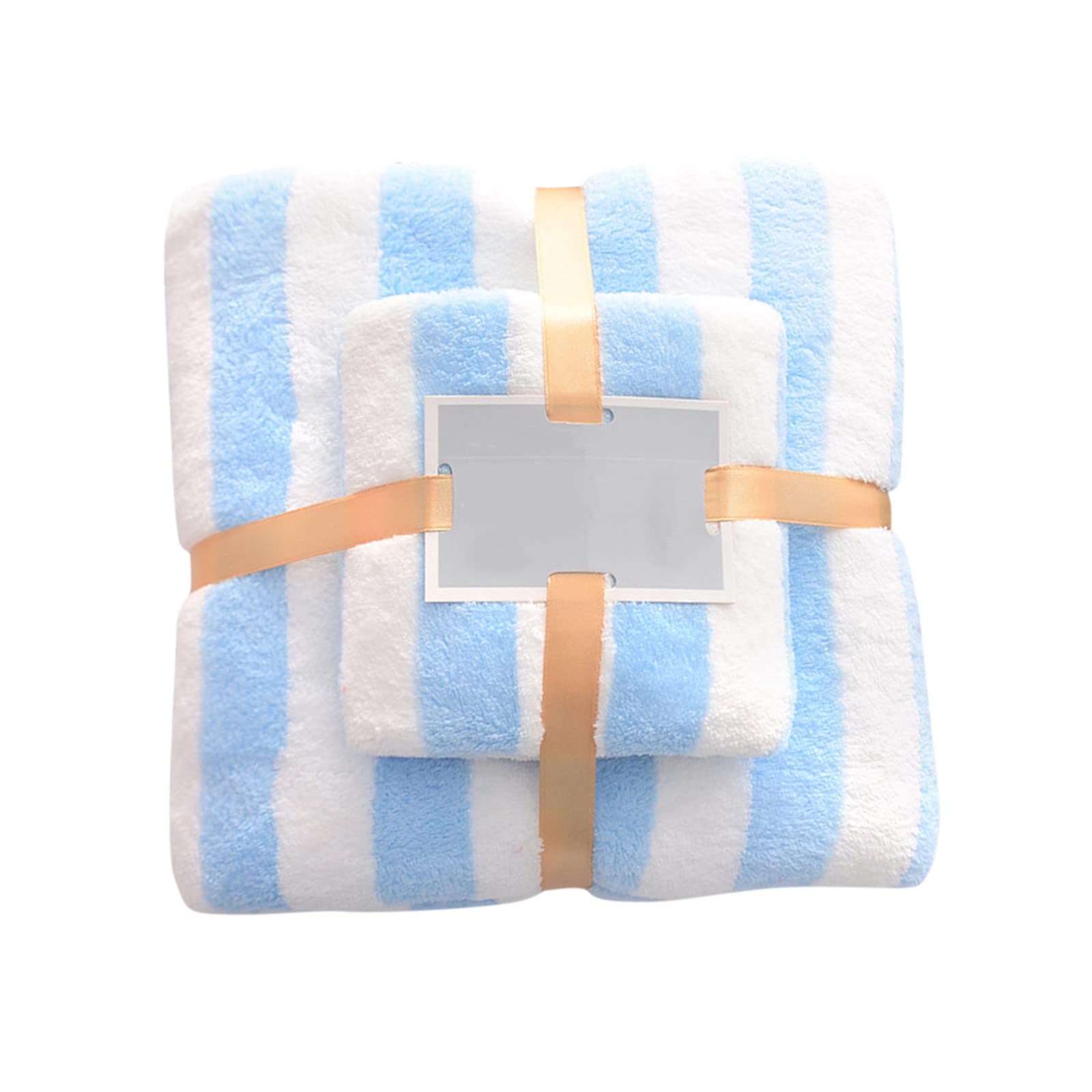 Xiloccer High-Density Coral Fleece Towel & Bath Towel Set - Ultra Soft, Super Absorbent, Quick Dry - Perfect for Bath, Spa, Beach, Gym & Travel (2-Piece Set)