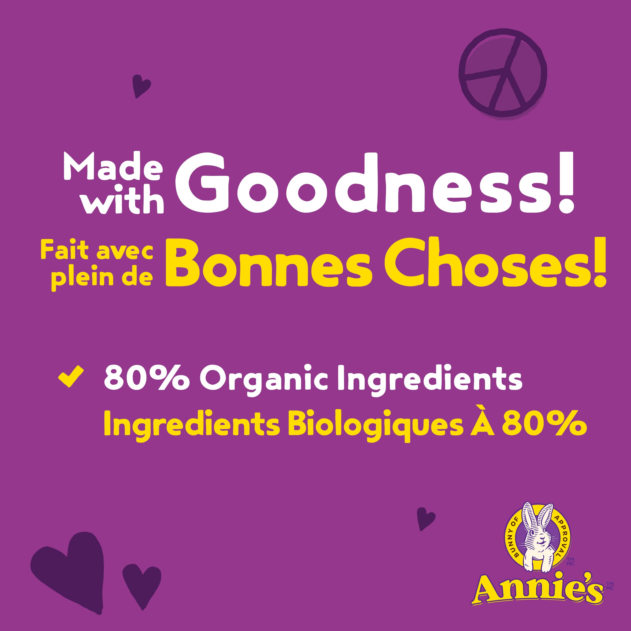 Organic Annie's Mac and Cheese Bunny Pasta - No Artificial Flavors or Colors, Real Cheese & Milk, 80% Organic (170g) - Perfect for Kids' Lunches, Quick Family Dinners & Healthy Snacks