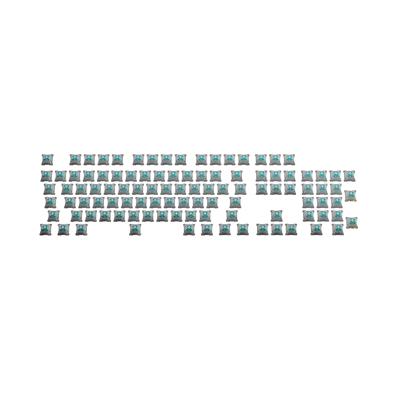 Glorious Lynx Silent HE 100 ANSI Mechanical Keyboard Switches - Linear Silent Switches for Gaming, Typing & Office Work (Pack of 100) - Perfect for Quiet Workspaces & Late-Night Gaming Sessions