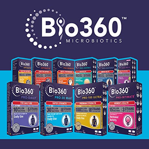 Bio360 Pro Cognitiv - 10 Billion Probiotic Bacteria for Mental Performance & Focus | Natures Aid Supplement | 60 Vegan Capsules | Supports Memory, Clarity & Brain Health | Ideal for Students, Professionals & Busy Lifestyles