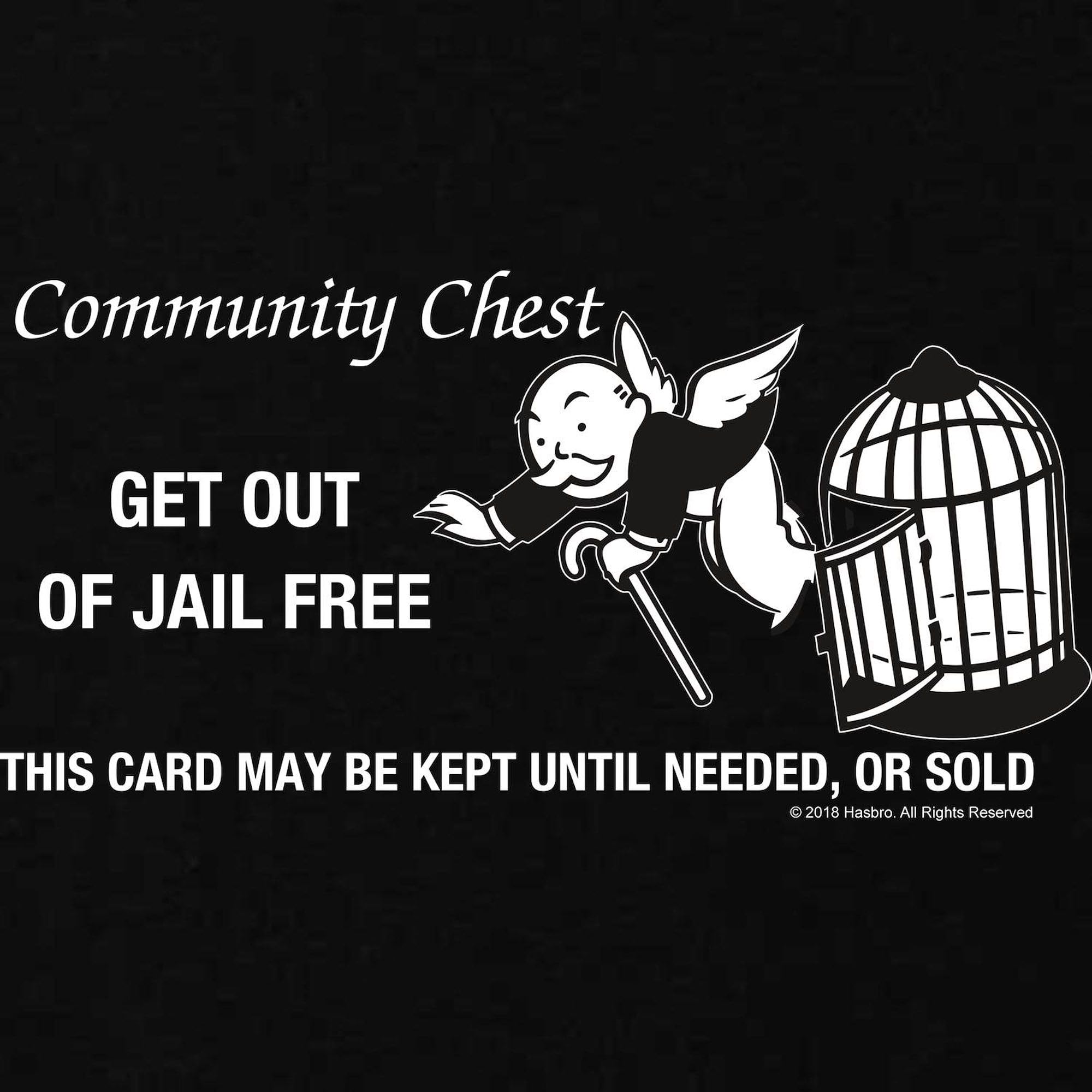 Monopoly Get Out of Jail Maternity T-Shirt for Women - Funny Pregnancy Dark Tee with Ruched Sides | Perfect for Baby Showers, Gender Reveals & Maternity Photos