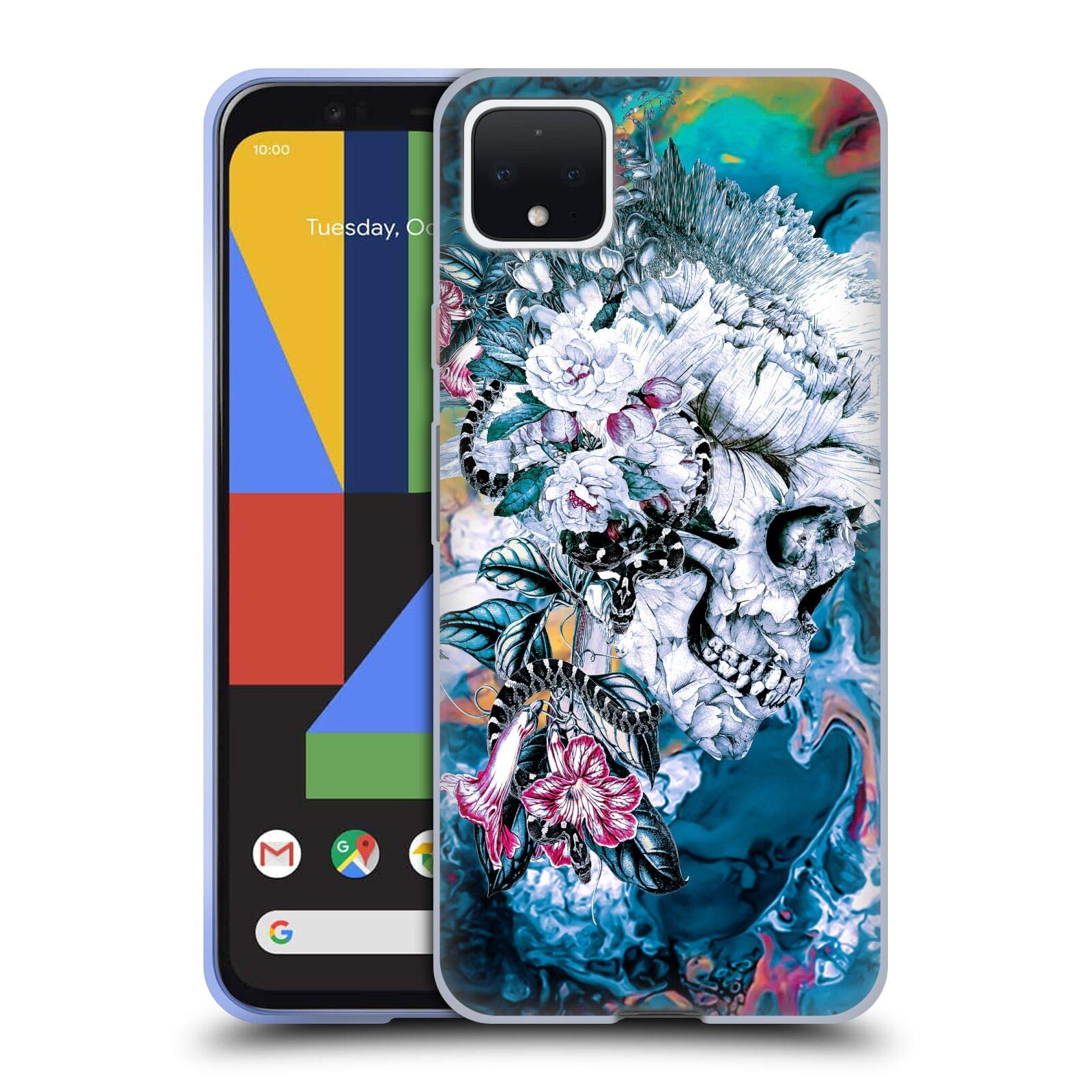 Official Riza Peker Memento Mori Skull Case for Google Pixel 4 XL - Stylish Protection for Daily Use