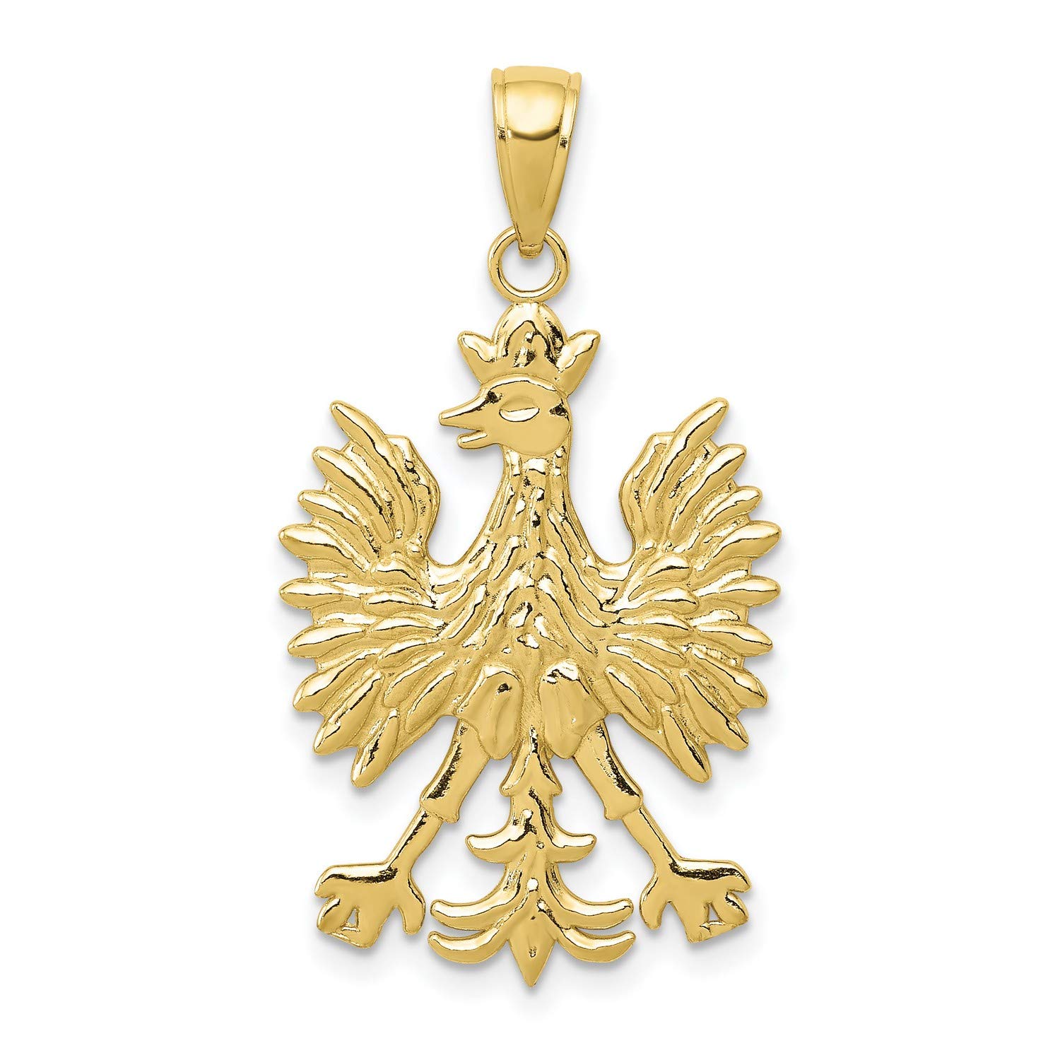 10k Yellow Gold Eagle Charm Pendant - Perfect for Necklaces, Bracelets & Jewelry Making | Symbol of Freedom & Strength