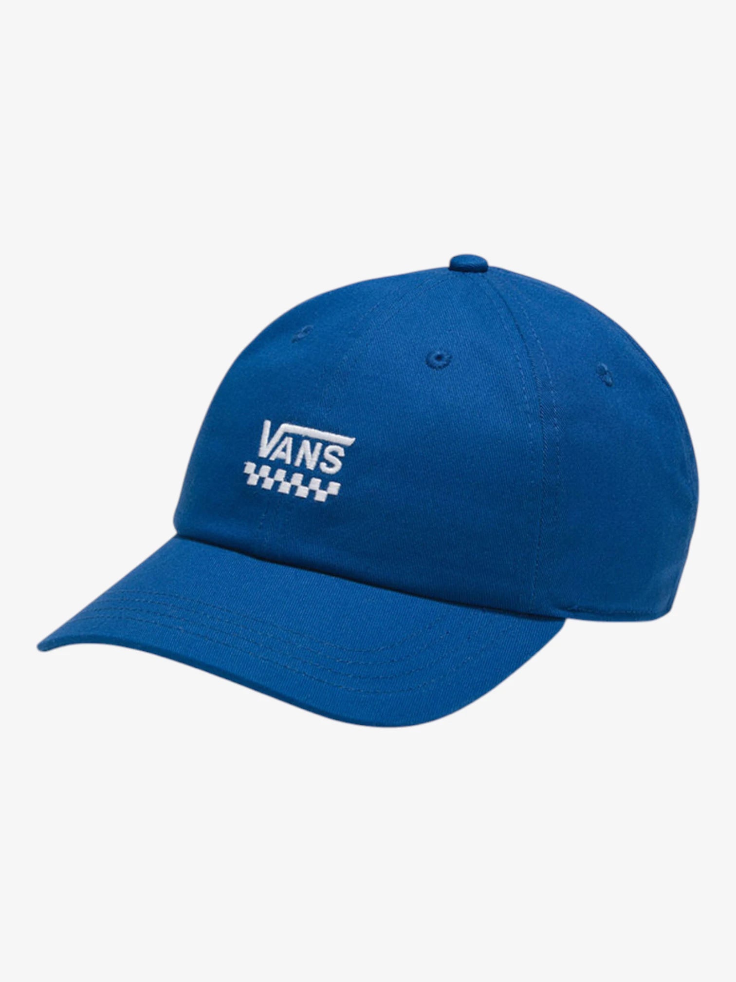Vans Court Side Curved Bill Jockey Cap - Blue Baseball Hat for Men & Women | Casual Streetwear, Skateboarding, Outdoor Activities